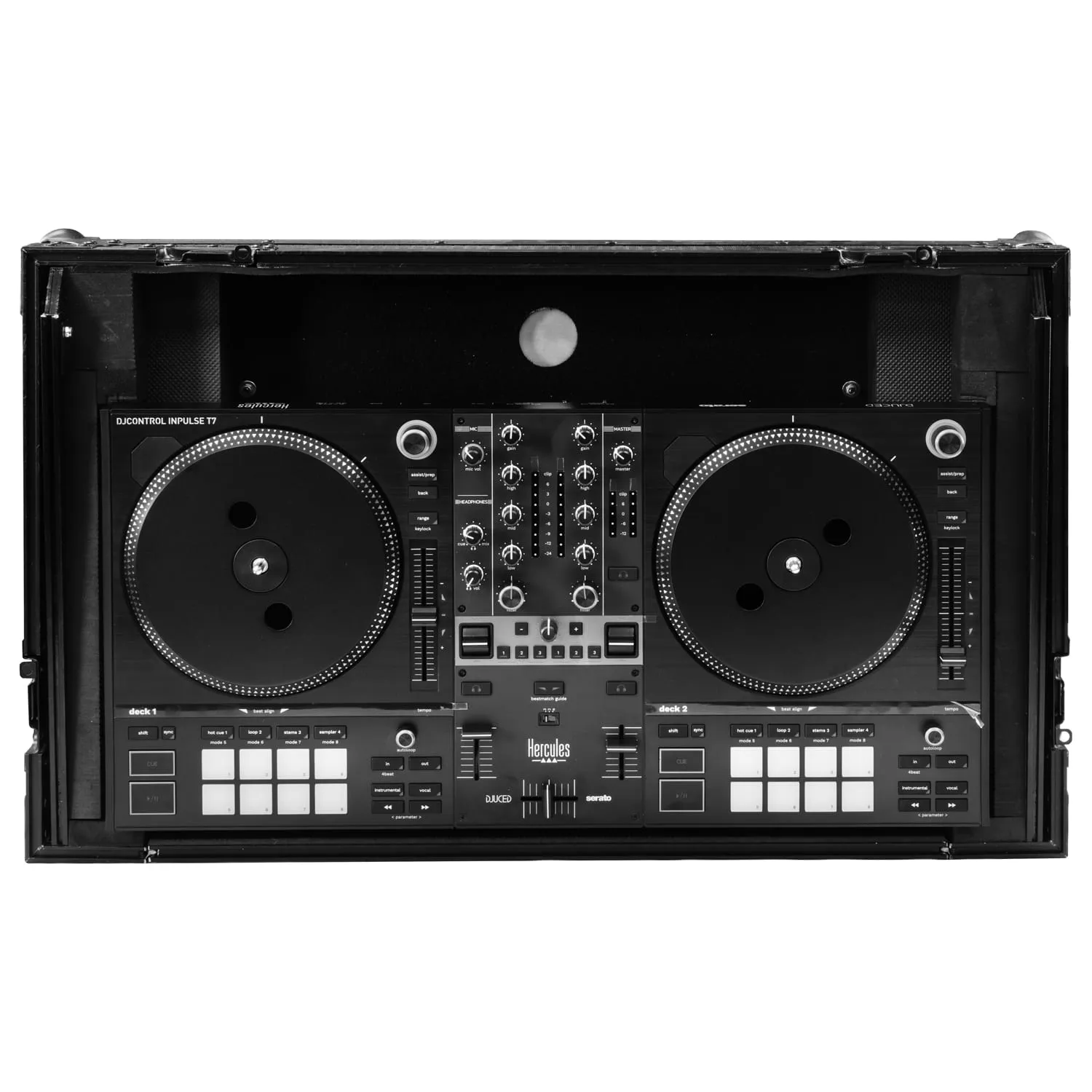 Hercules DJControl Inpulse T7 Industrial Board Glide Style 1U Case - Image 3