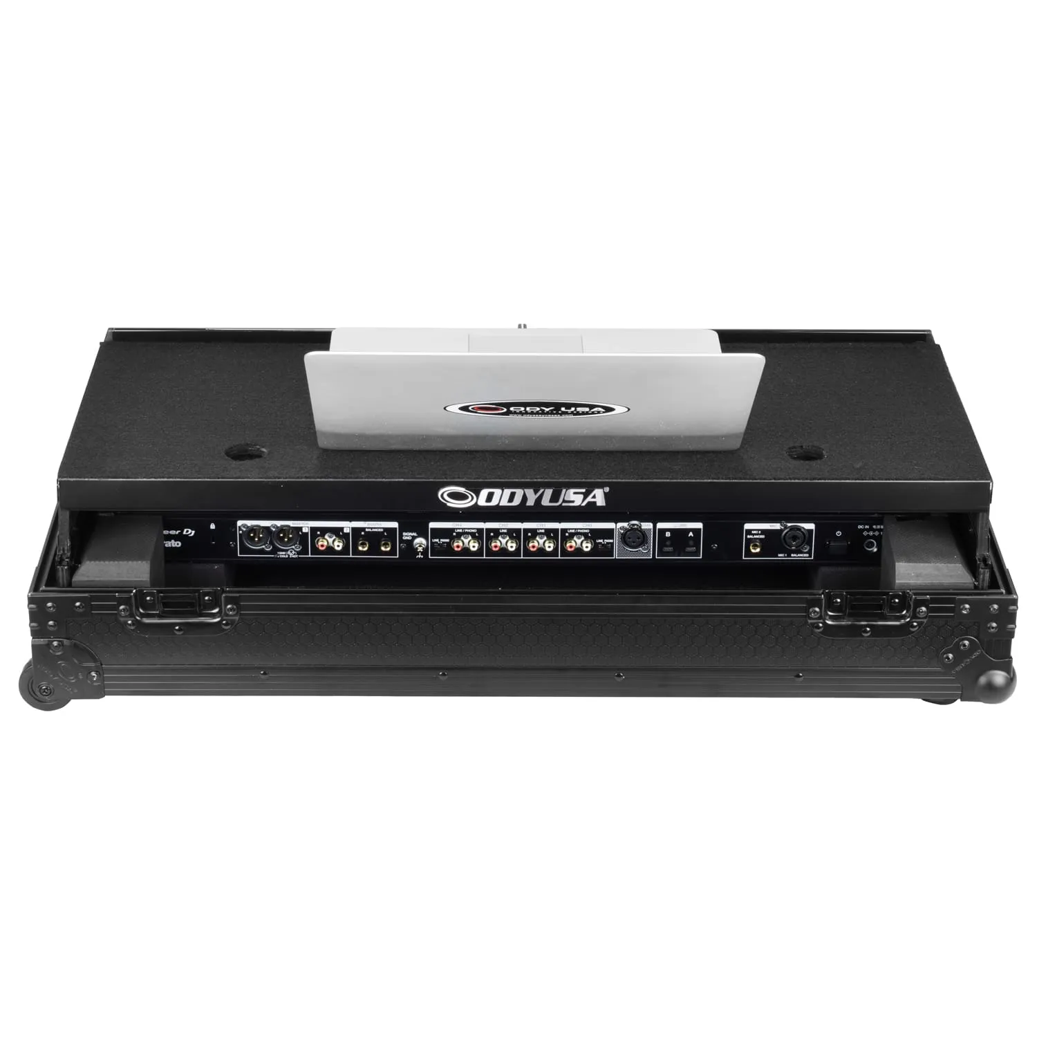 Pioneer DJ DDJ-FLX10 I-Board Flight Case with Glide Style Laptop Platform and Wheels - Image 3