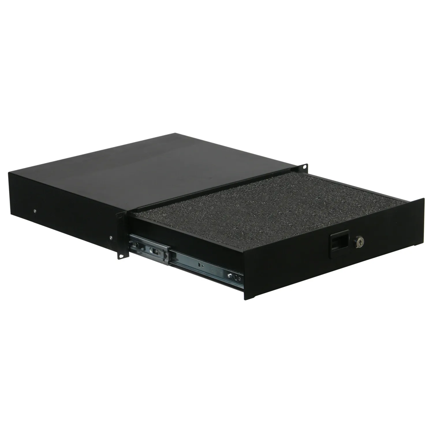 2U Rack Mountable Drawer with Interior Diced Foam - Image 2