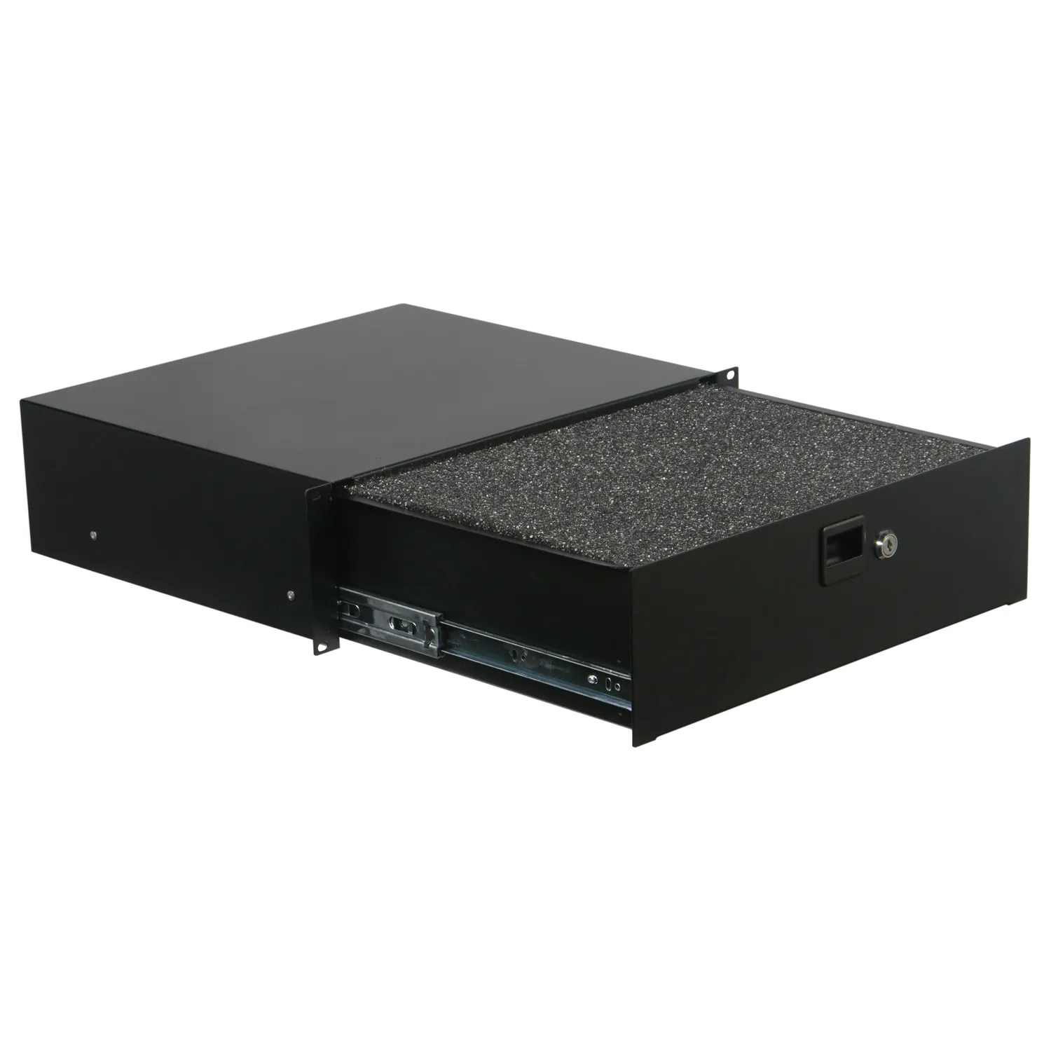 3U Rack Mountable Drawer with Interior Diced Foam - Image 2