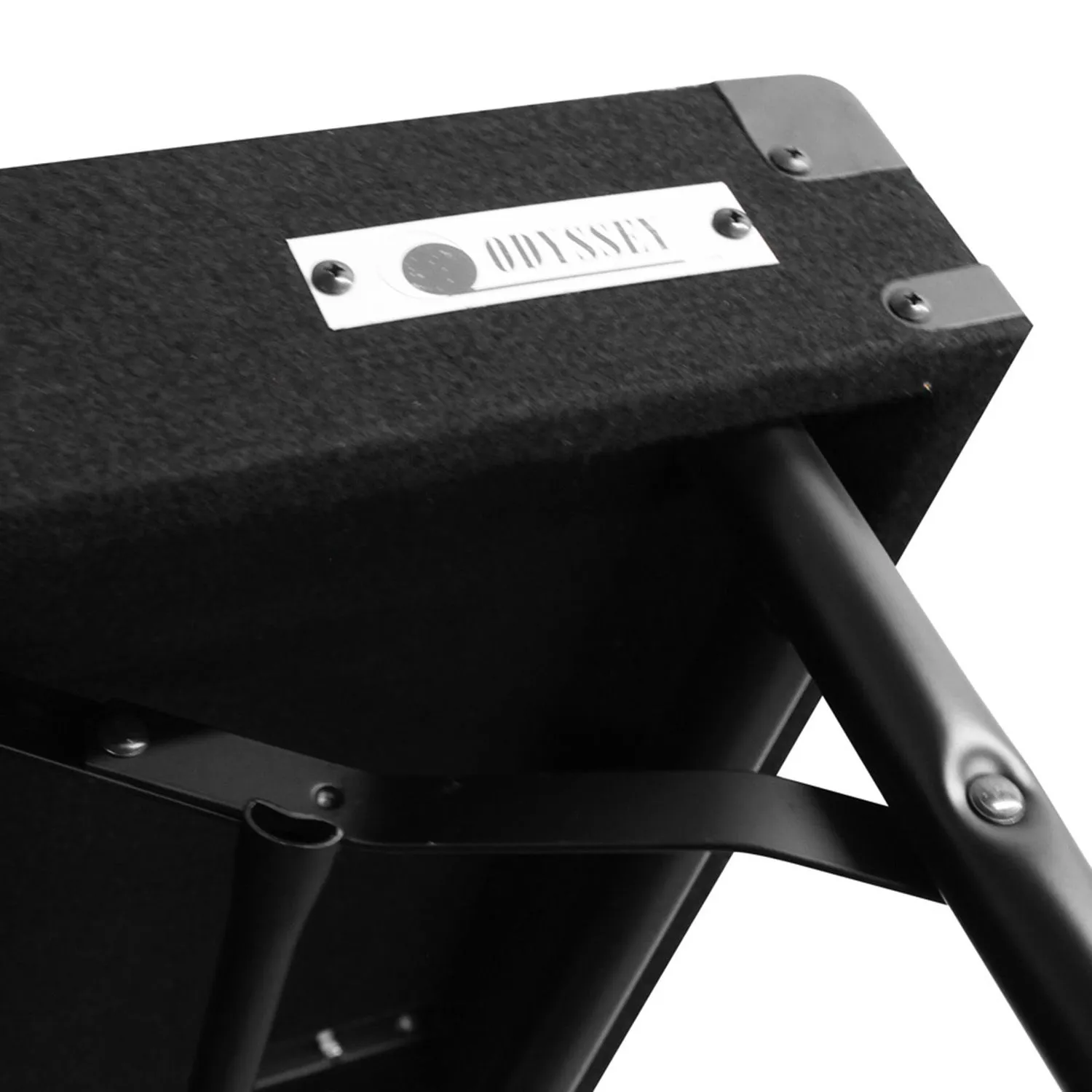 Height Adjustable 48" x 20" Work Surface Carpeted DJ Table - Image 5