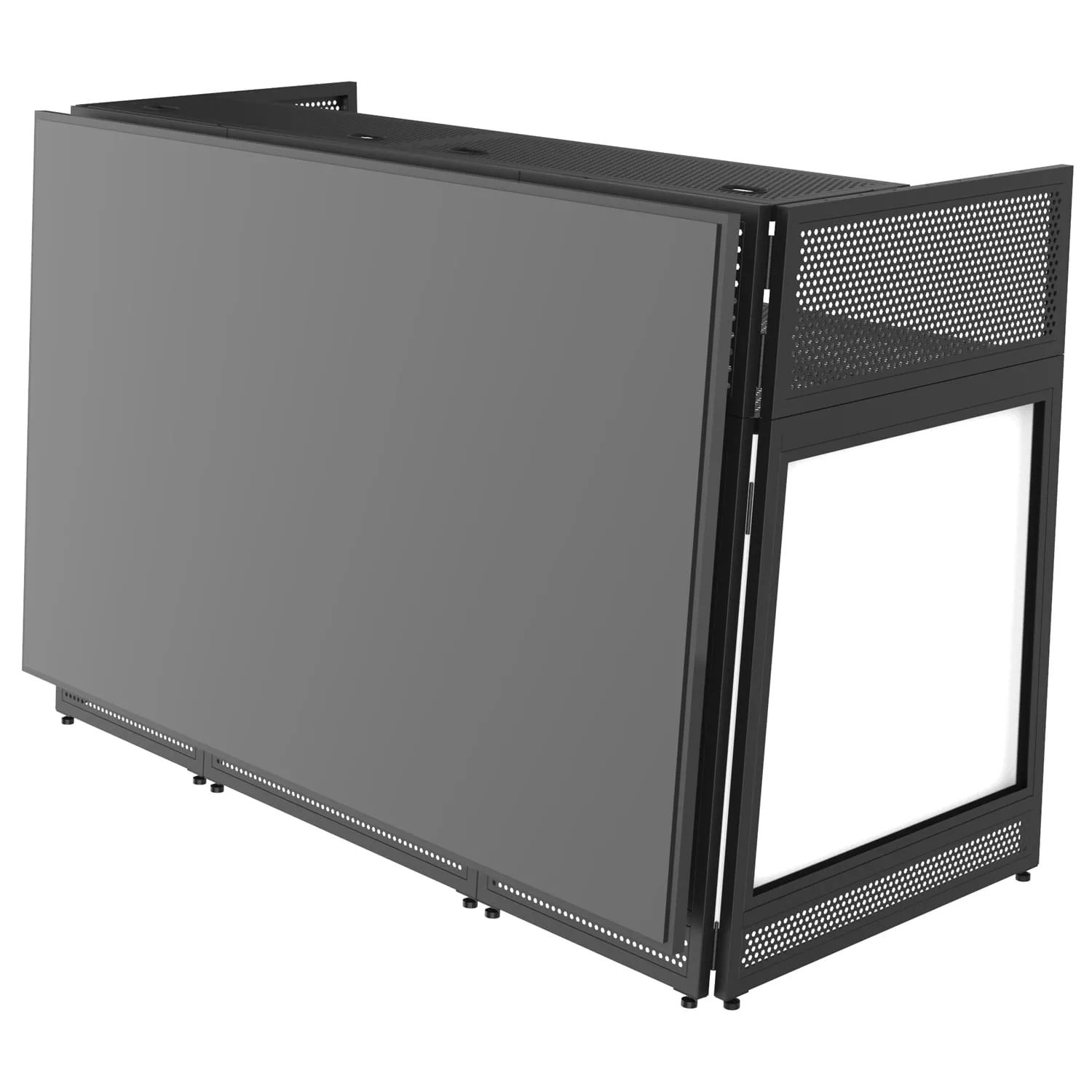 Odyssey 70" Wide Surface TV Mountable DJ Battle Booth with Removable Top - Image 2