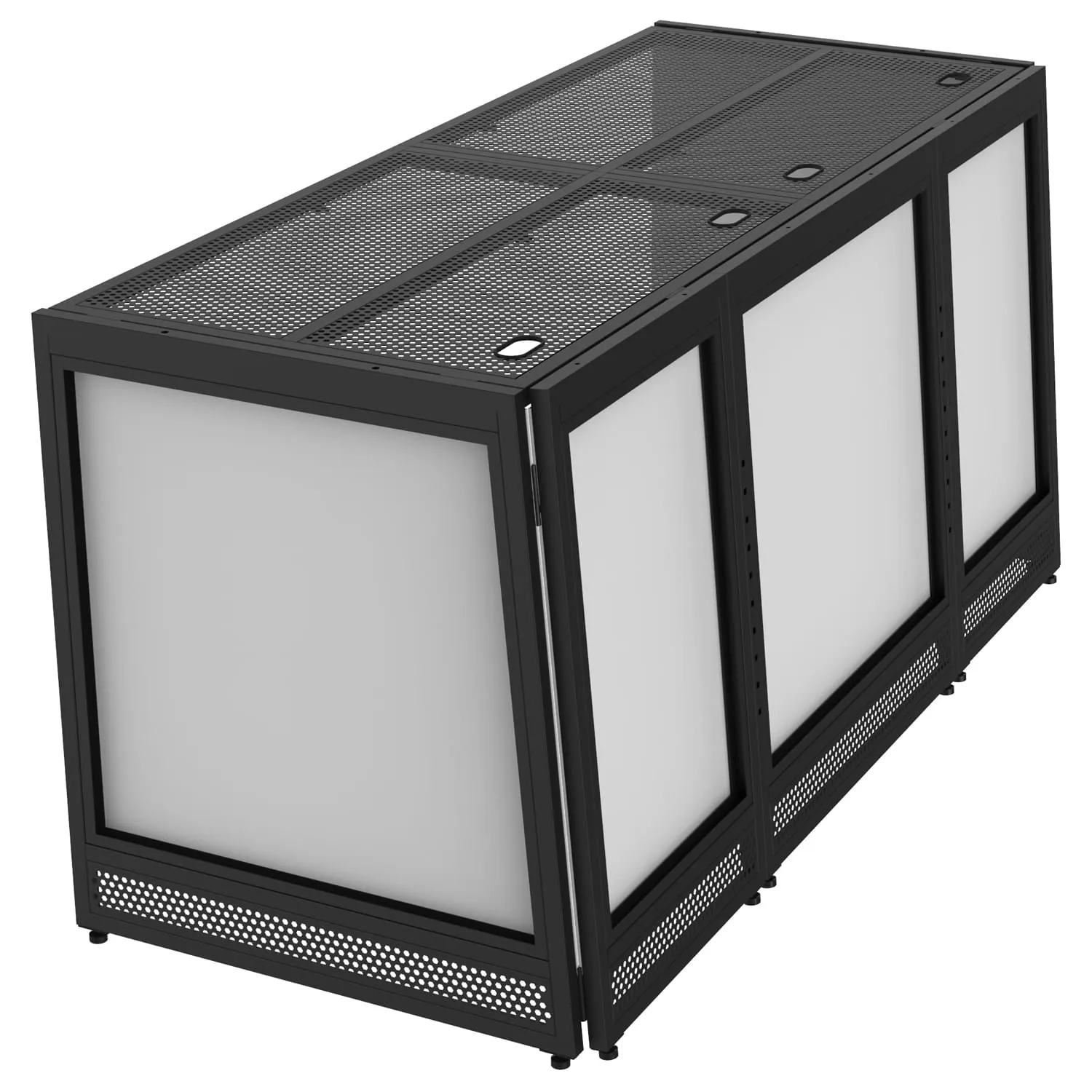 Odyssey 70" Wide Surface TV Mountable DJ Battle Booth with Removable Top - Image 4