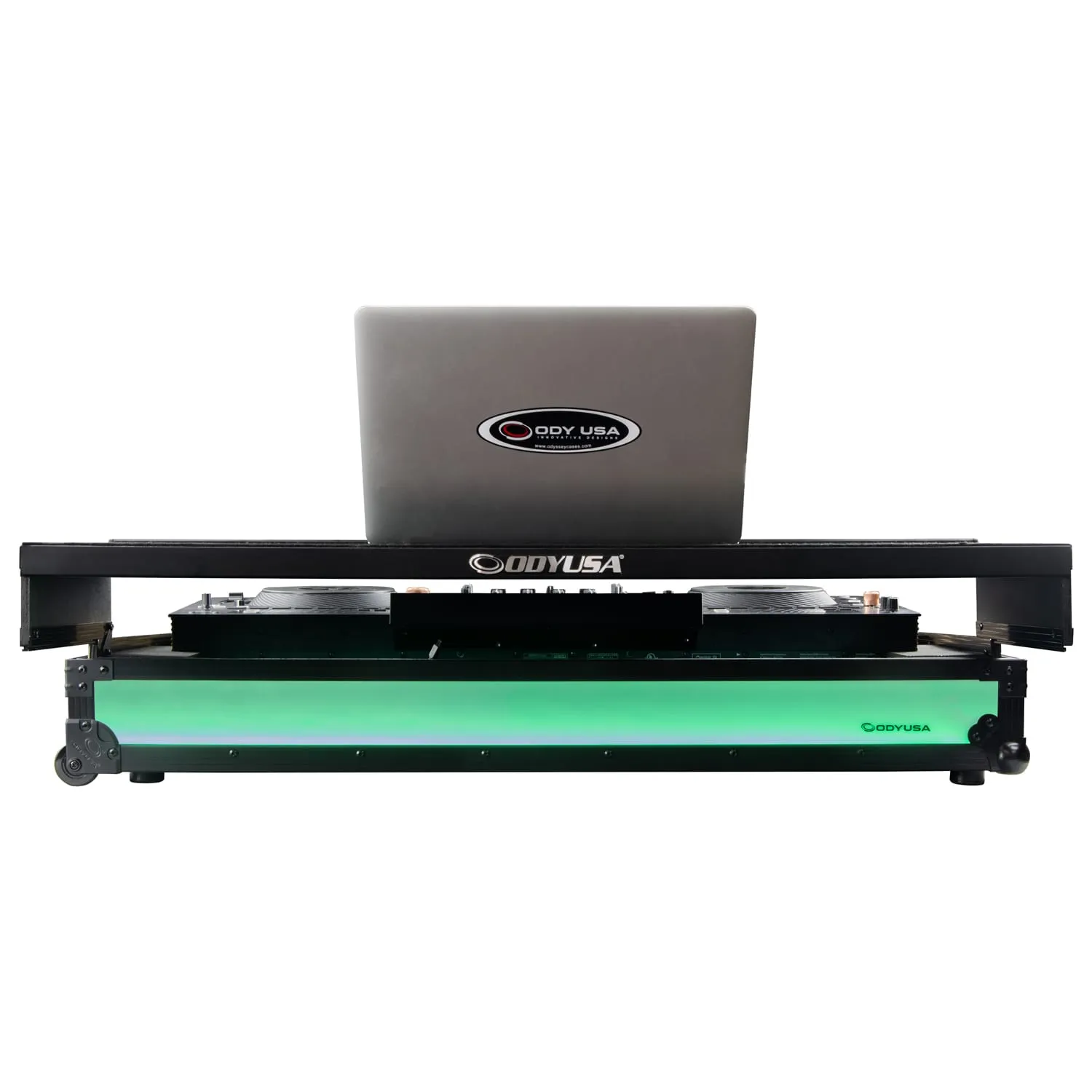 Odyssey Pioneer DJ OPUS-QUAD Flight Effects Case with Glide Style Laptop Platform and Wheels - Image 4