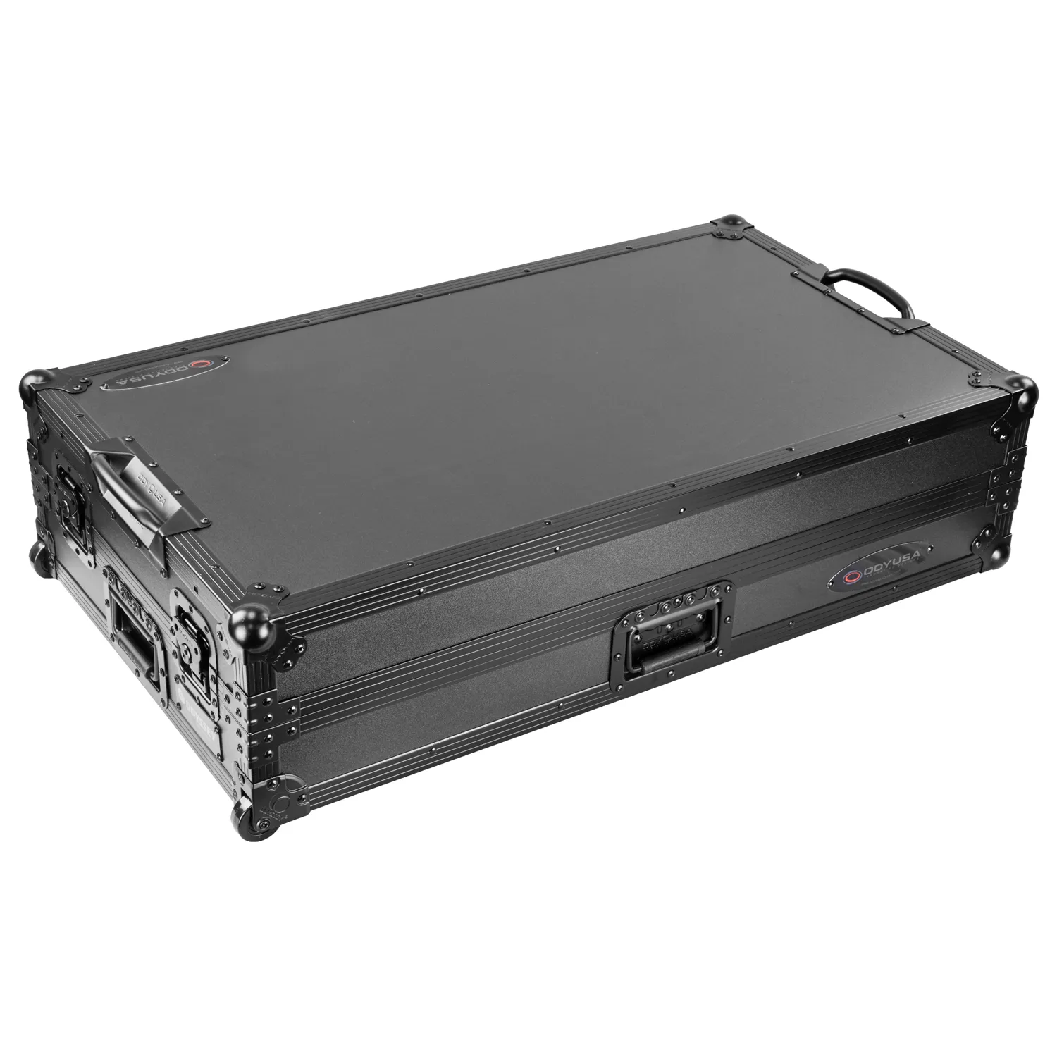 Odyssey Performance Ready Series (Pre-Wired XLR Patch Panel) Black 1U Case for RANE PERFORMER with Wheels and Glide Style Laptop Platform - Image 7