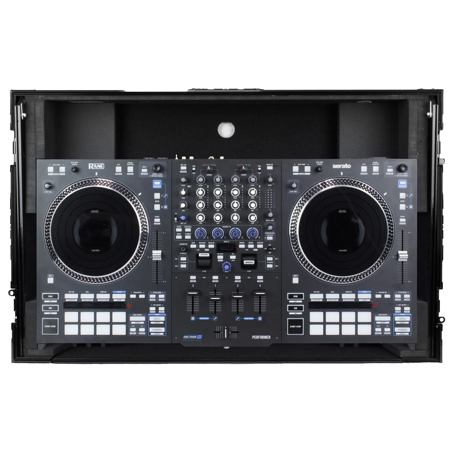 RANE PERFORMER Black Label 1U Case with Glide Style Laptop Platform and Wheels - Image 5