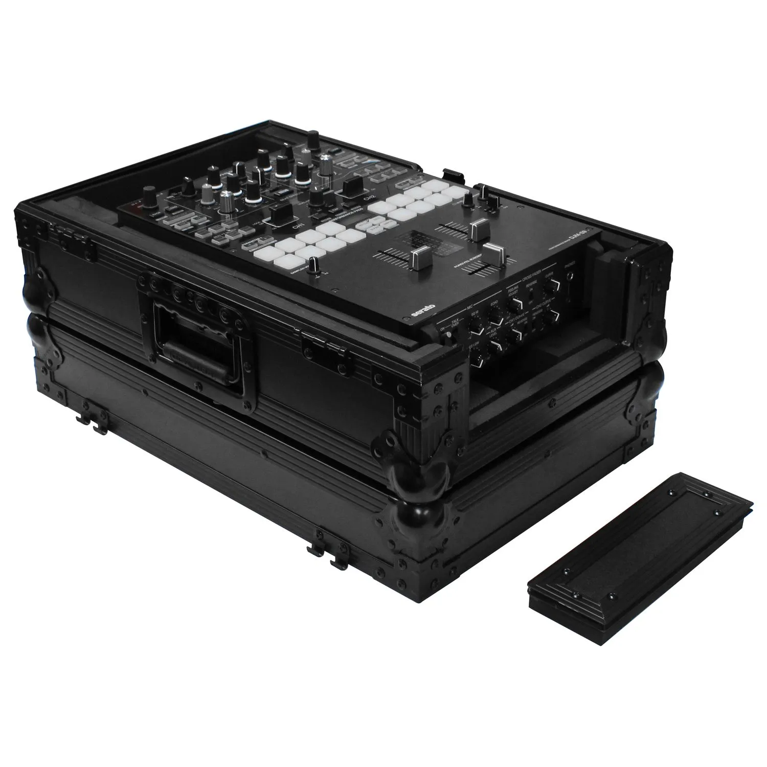 Odyssey Universal Black 10" Format DJ Mixer Flight Case with Extra Deep Rear Compartment - Image 2