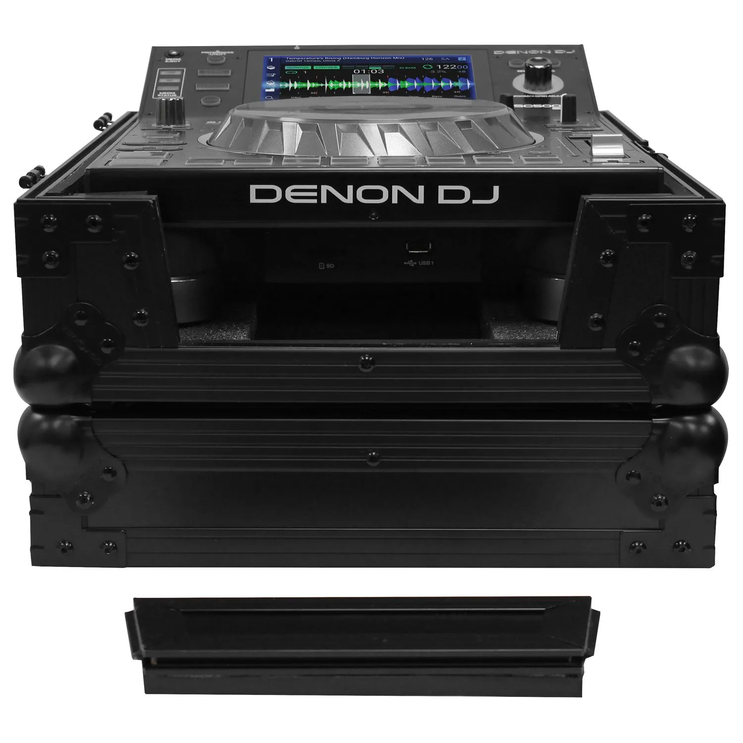 Universal Black Large Format Media Player Flight Case - Image 2