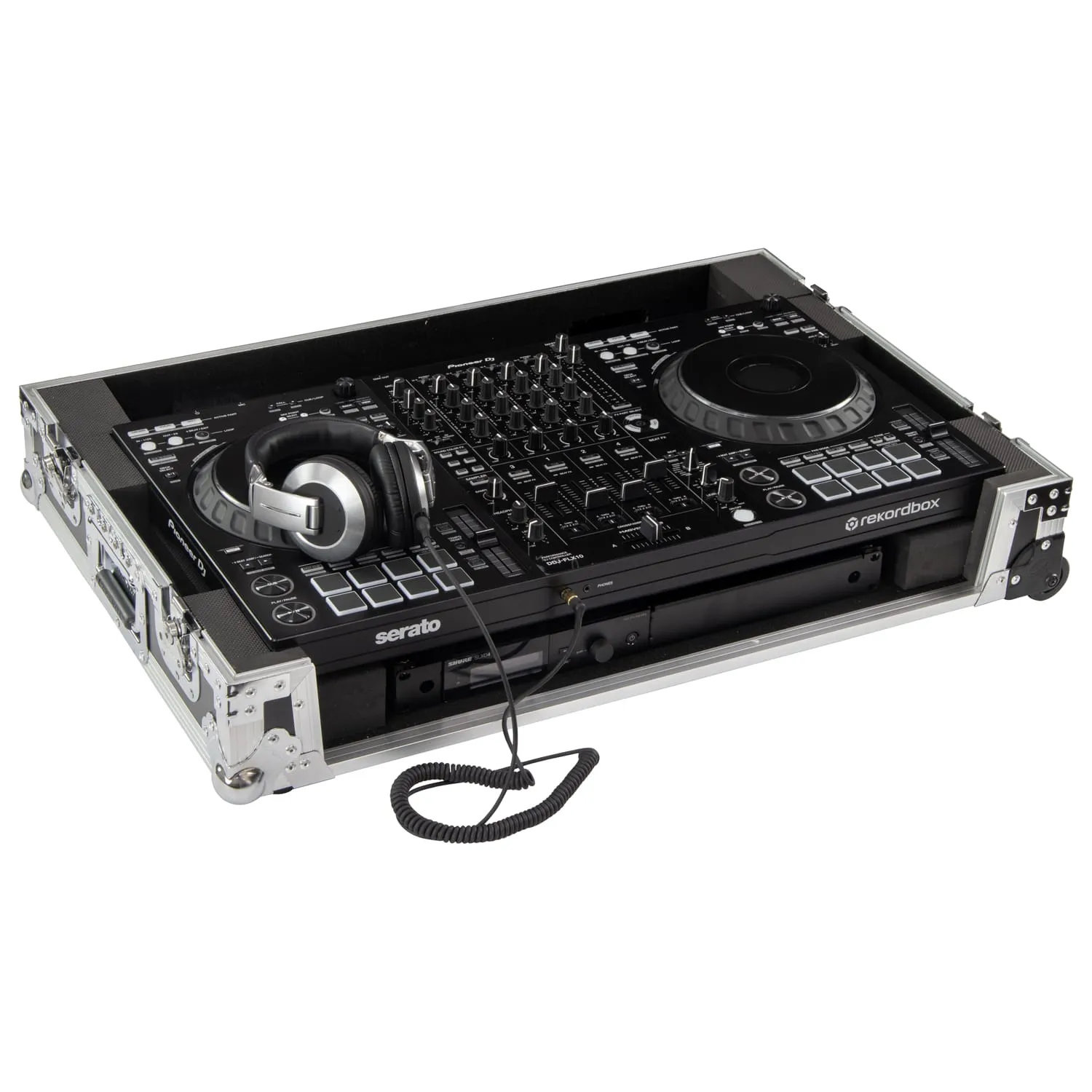 Odyssey DDJ-FLX10 1U Flight Case with Corner Wheels - Image 2