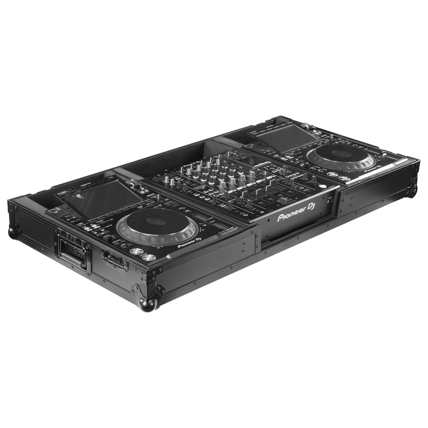 Odyssey Black Label DJ Coffin Flight Case with Wheels for DJM-A9 and CDJ-3000 or Similar Size Gear - Image 2
