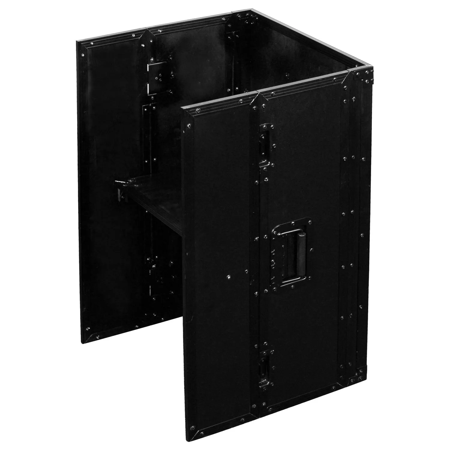 19" Wide x 30" Tall Black DJ Fold-out Stand - Image 2