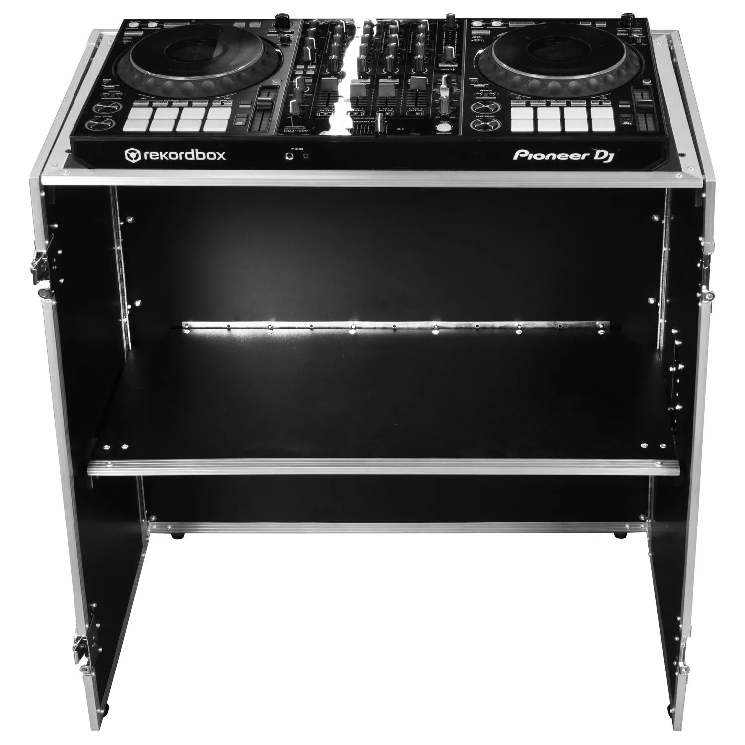 33" Wide x 36" Tall Two-Tier DJ Fold-out Stand - Image 2