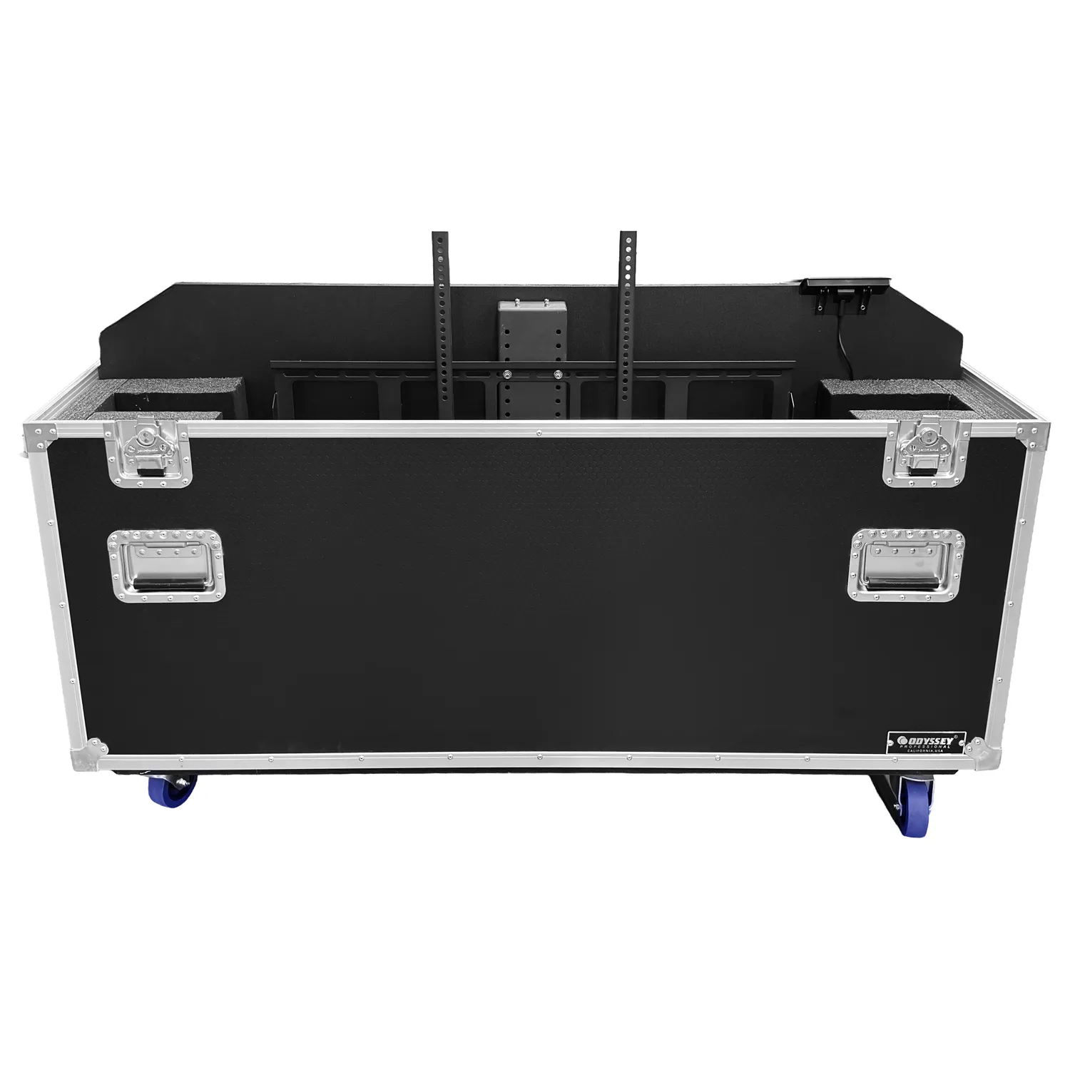 Odyssey Professional Indoor Electric Motorized TV Lift Case with Casters for 65" Flat Screen TVs - Image 2