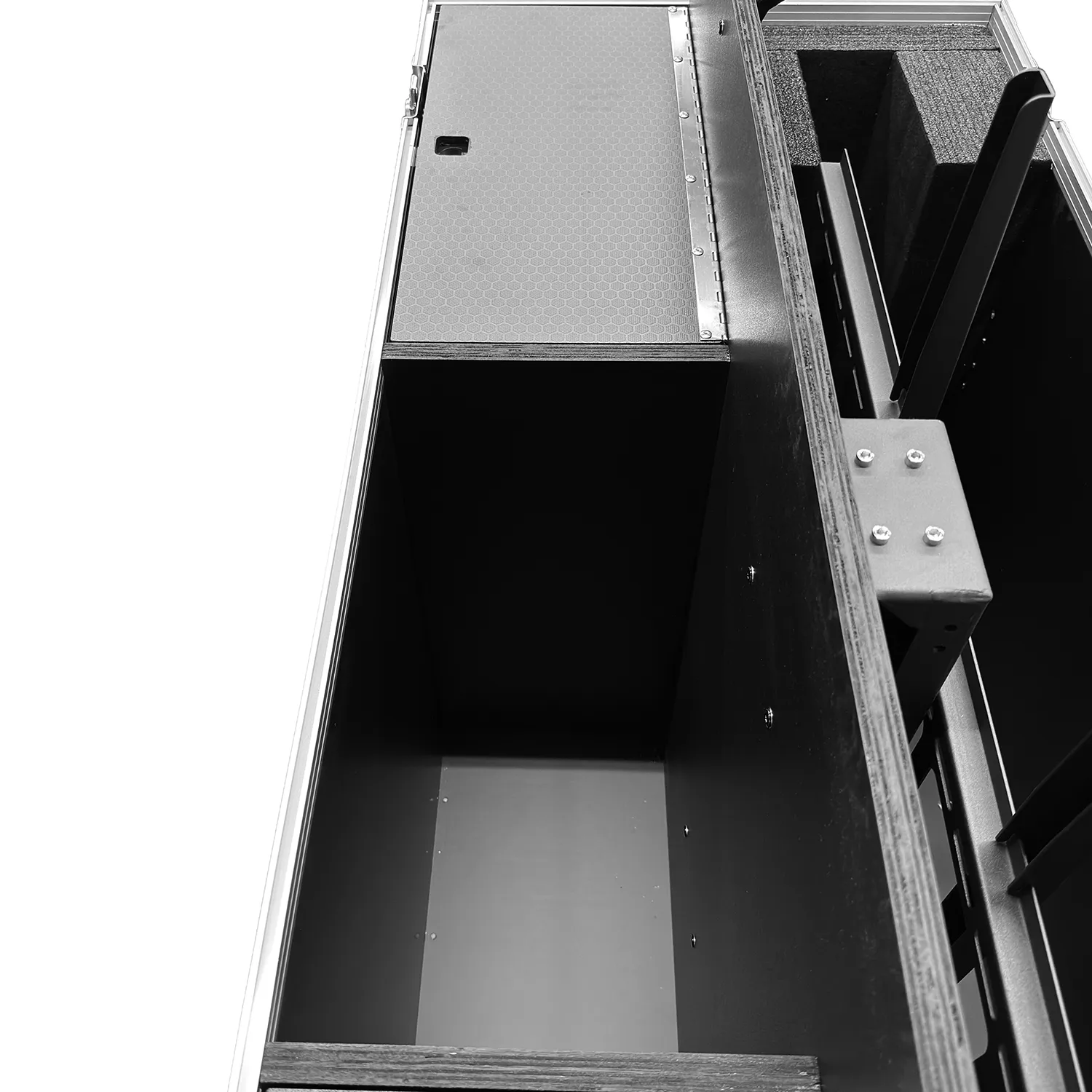 Odyssey Professional Indoor Electric Motorized TV Lift Case with Casters for 65" Flat Screen TVs - Image 9