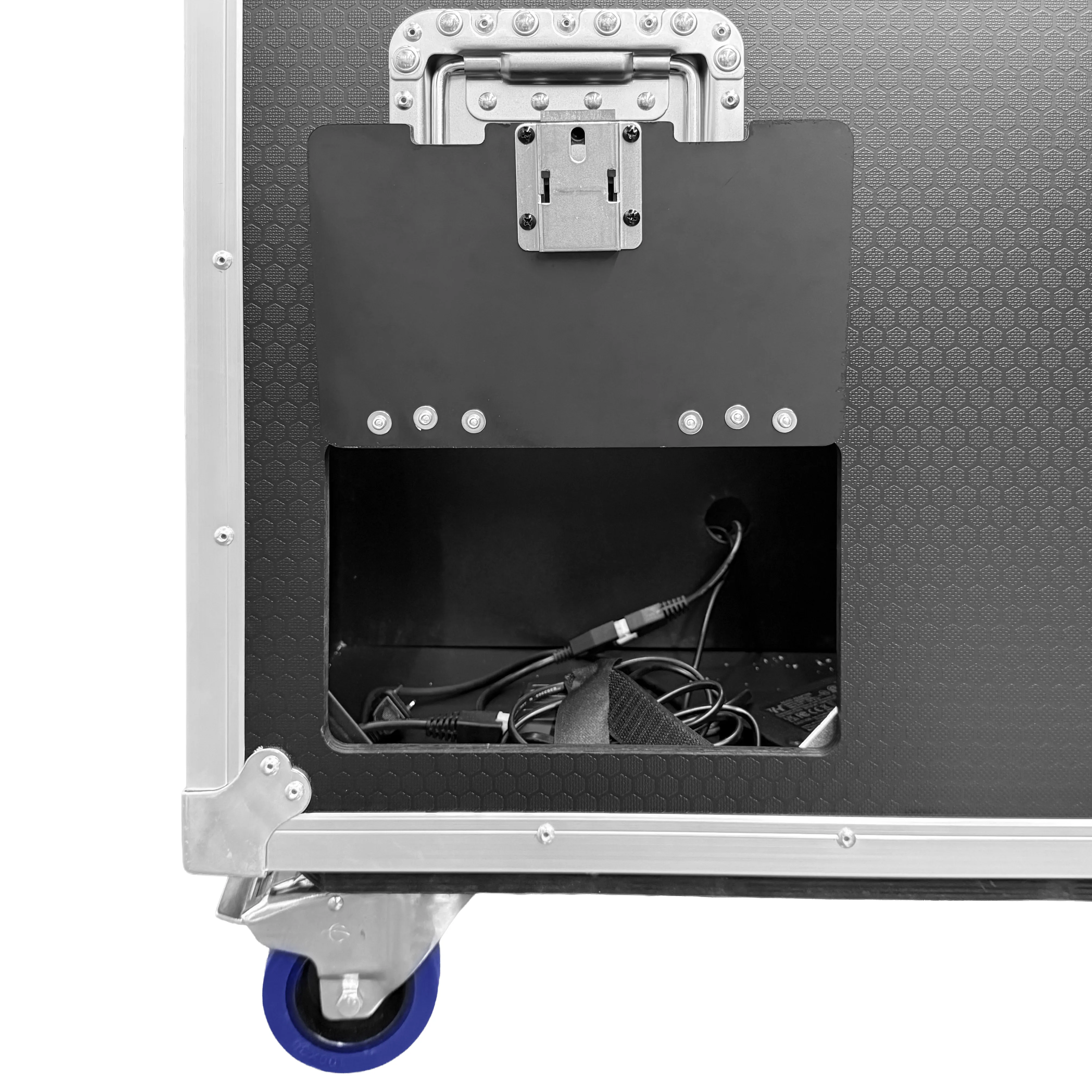 Odyssey Professional Indoor Electric Motorized TV Lift Case with Casters for 65" Flat Screen TVs - Image 19