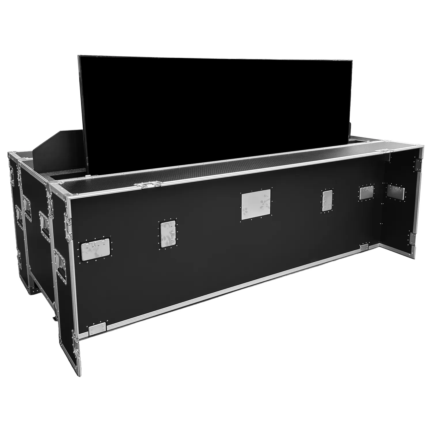 Odyssey Professional Indoor Electric Motorized TV Lift Case with Casters for 85" Flat Screen TVs - Image 7