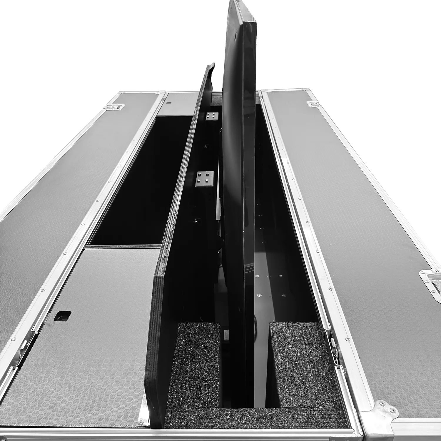 Odyssey Professional Indoor Electric Motorized TV Lift Case with Casters for 85" Flat Screen TVs - Image 14