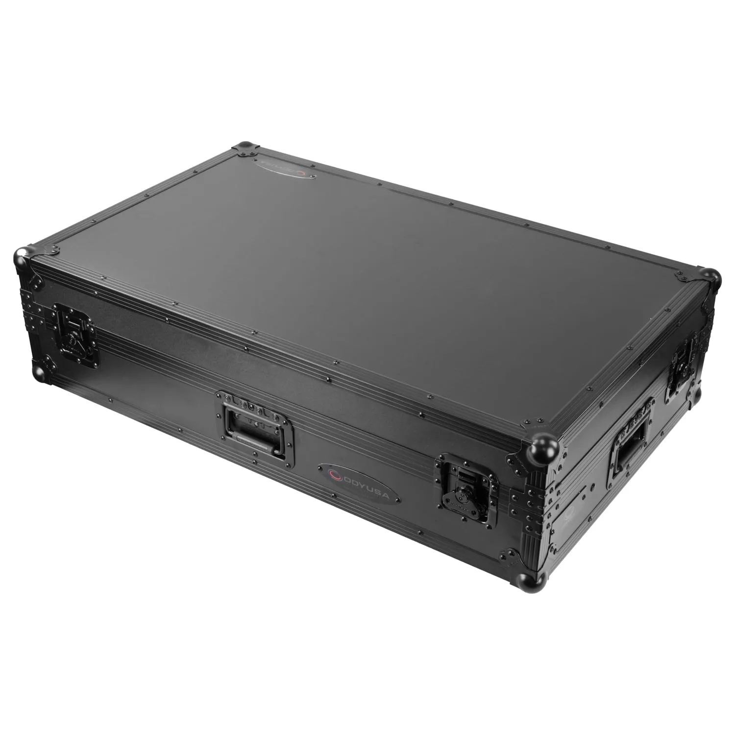 AlphaTheta XDJ-AZ Dual 1U Rack Space Black Label Flight Case with Glide Style Laptop Platform and Wheels - Image 7