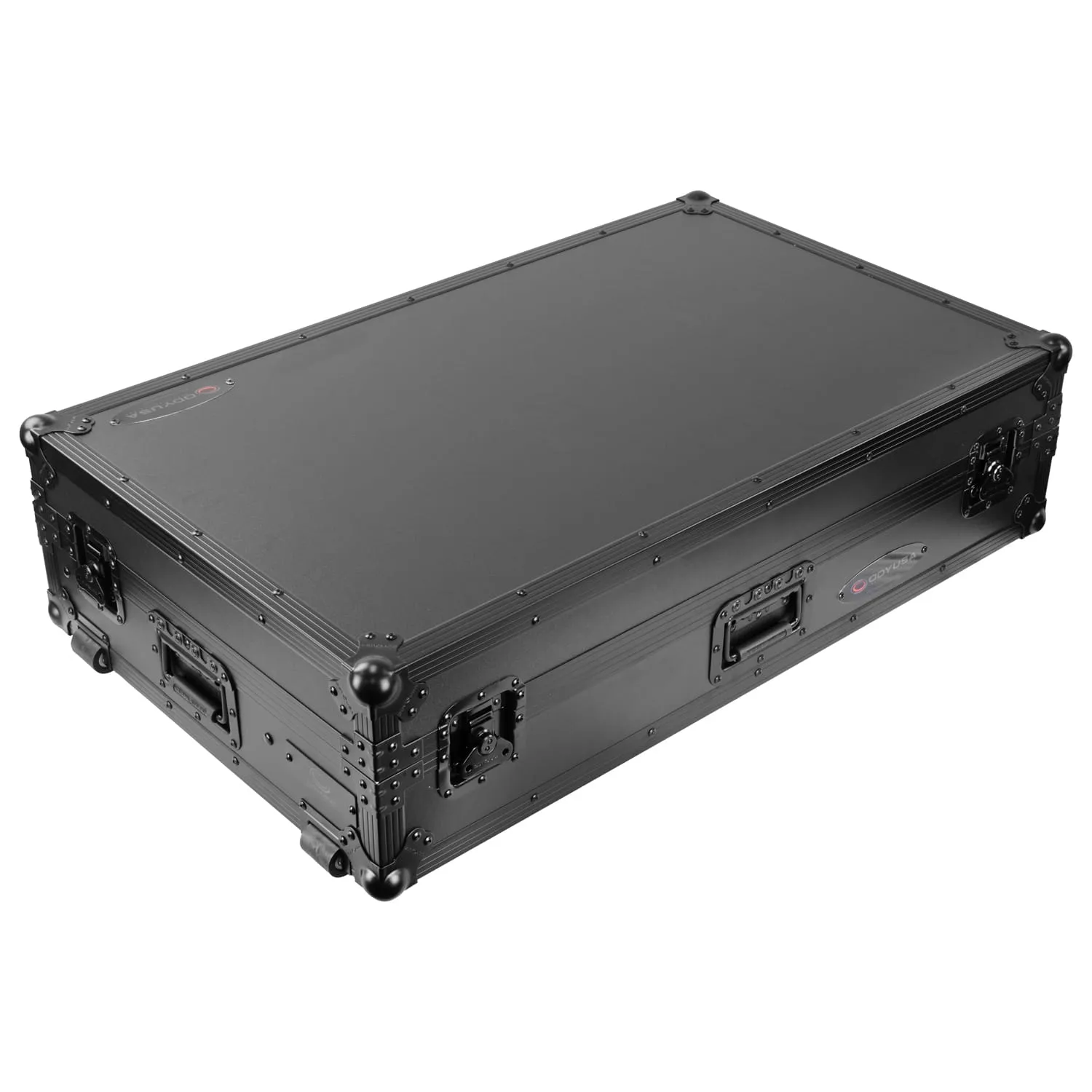 AlphaTheta XDJ-AZ Dual 1U Rack Space Black Label Flight Case with Glide Style Laptop Platform and Wheels - Image 9
