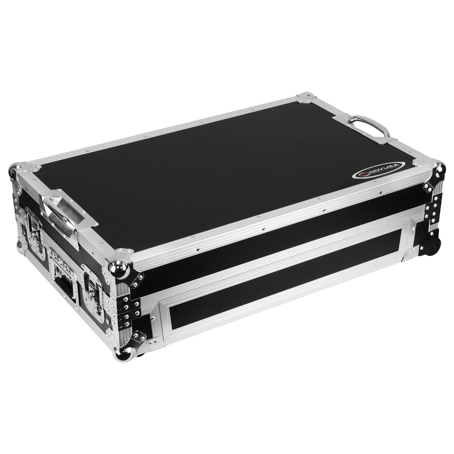 Odyssey DDJ-REV5 1U Flight Case with Glide Style Laptop Platform and Corner Wheels - Image 7