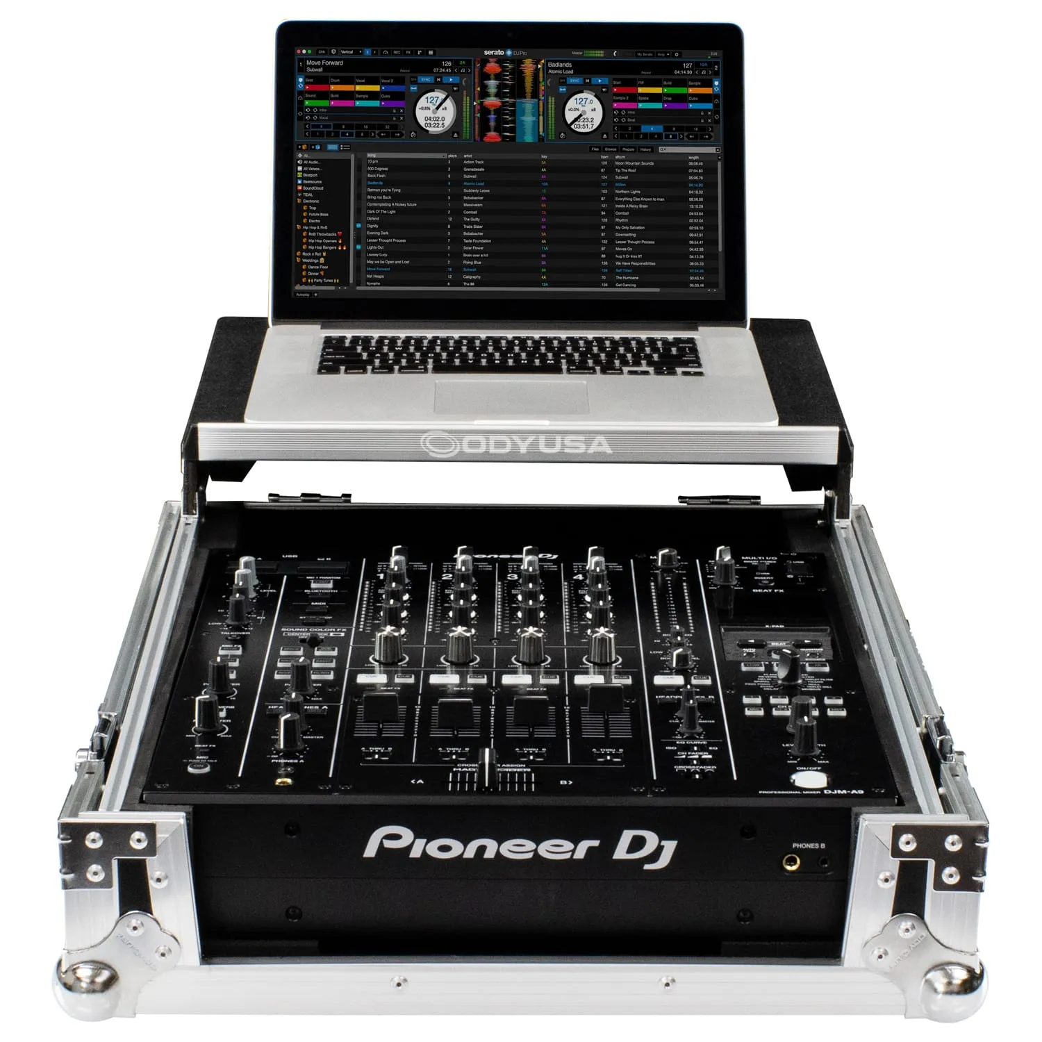 Odyssey Pioneer DJ DJM-A9 Flight Case with Glide Style Laptop Platform - Image 2