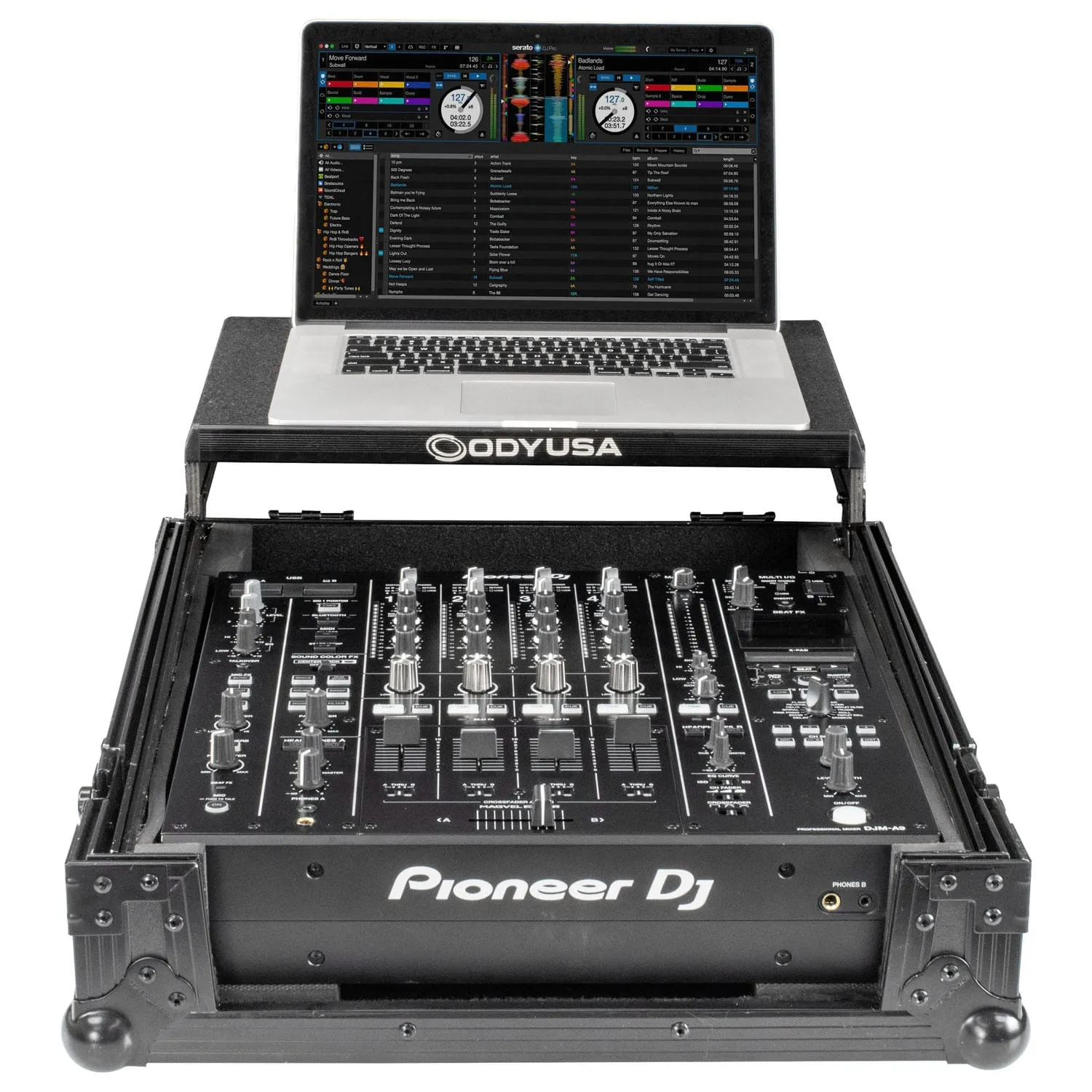 Odyssey Pioneer DJ DJM-A9 Black Label Flight Case with Glide Style Laptop Platform - Image 2