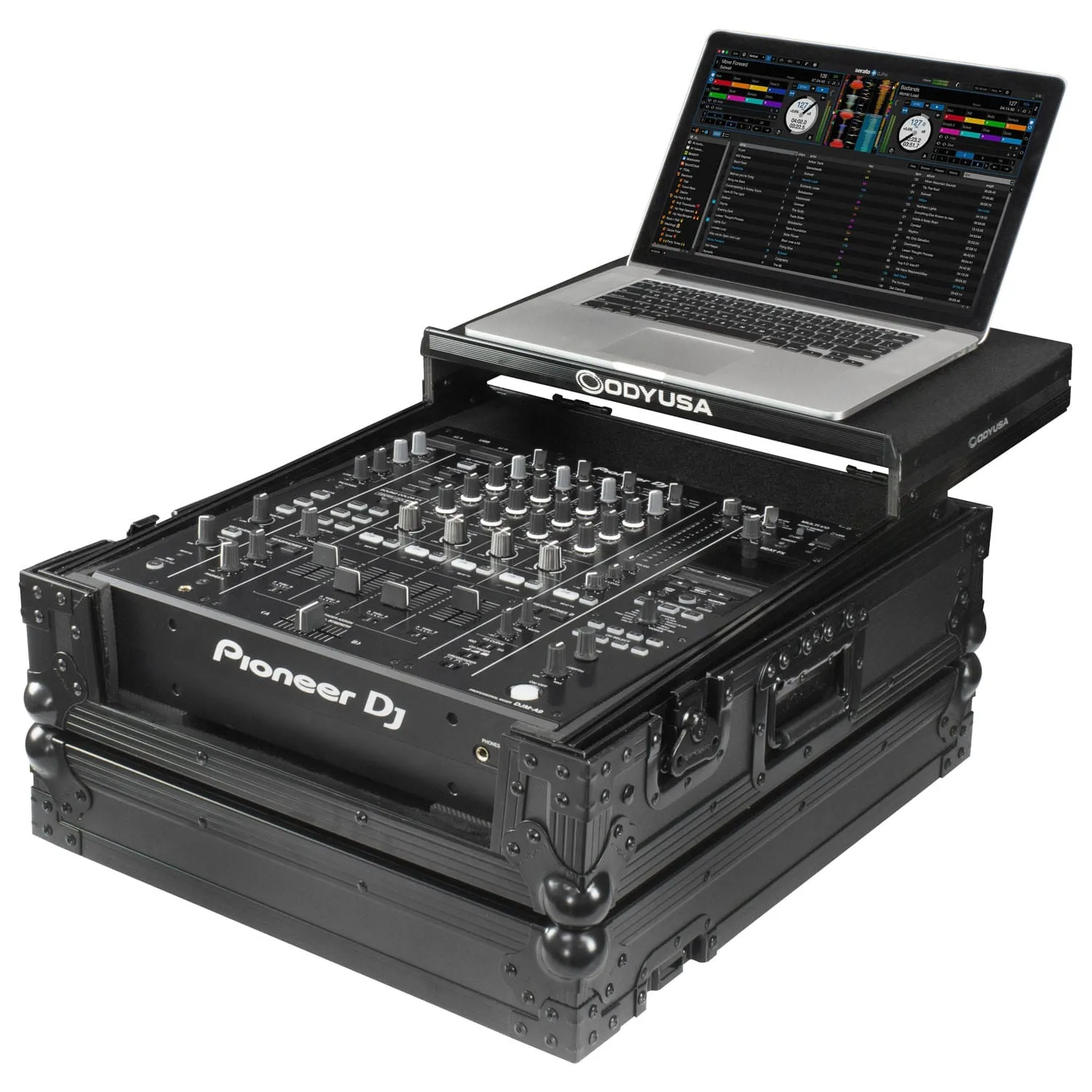 Odyssey Pioneer DJ DJM-A9 Black Label Flight Case with Glide Style Laptop Platform - Image 4