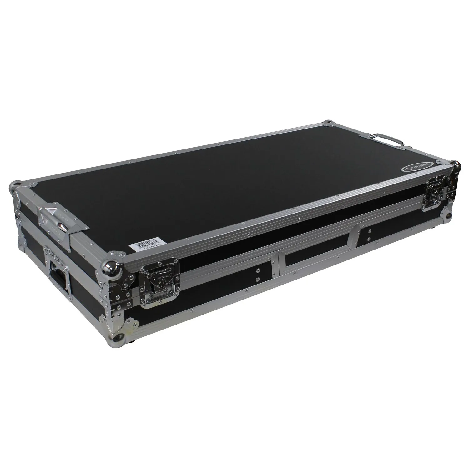 Low Profile 12" Format DJ Mixer and Two Battle Position Turntables Flight Coffin Case with Wheels and Glide Platform - Image 9