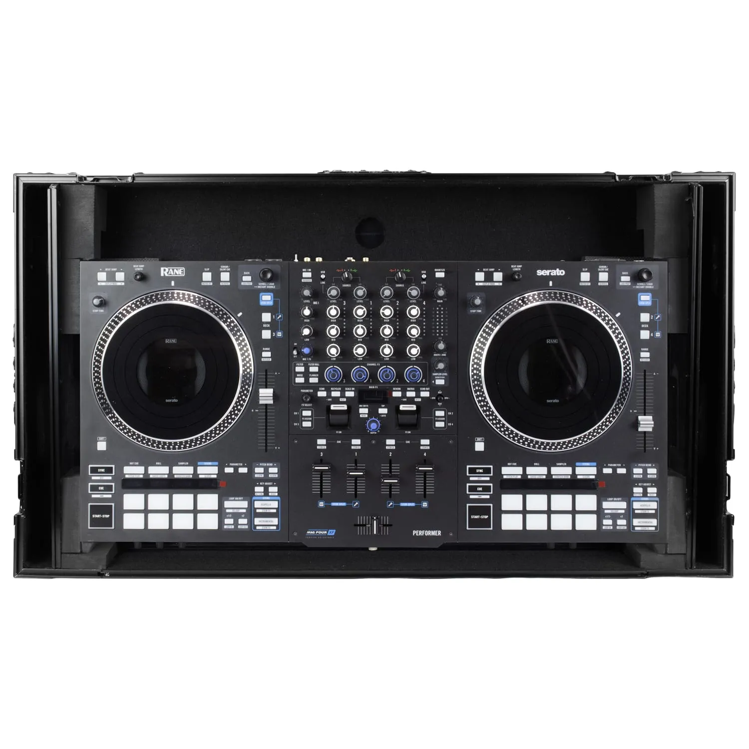 RANE PERFORMER Black Label 1U Flight Case with Glide Style Laptop Platform and Wheels - Image 5