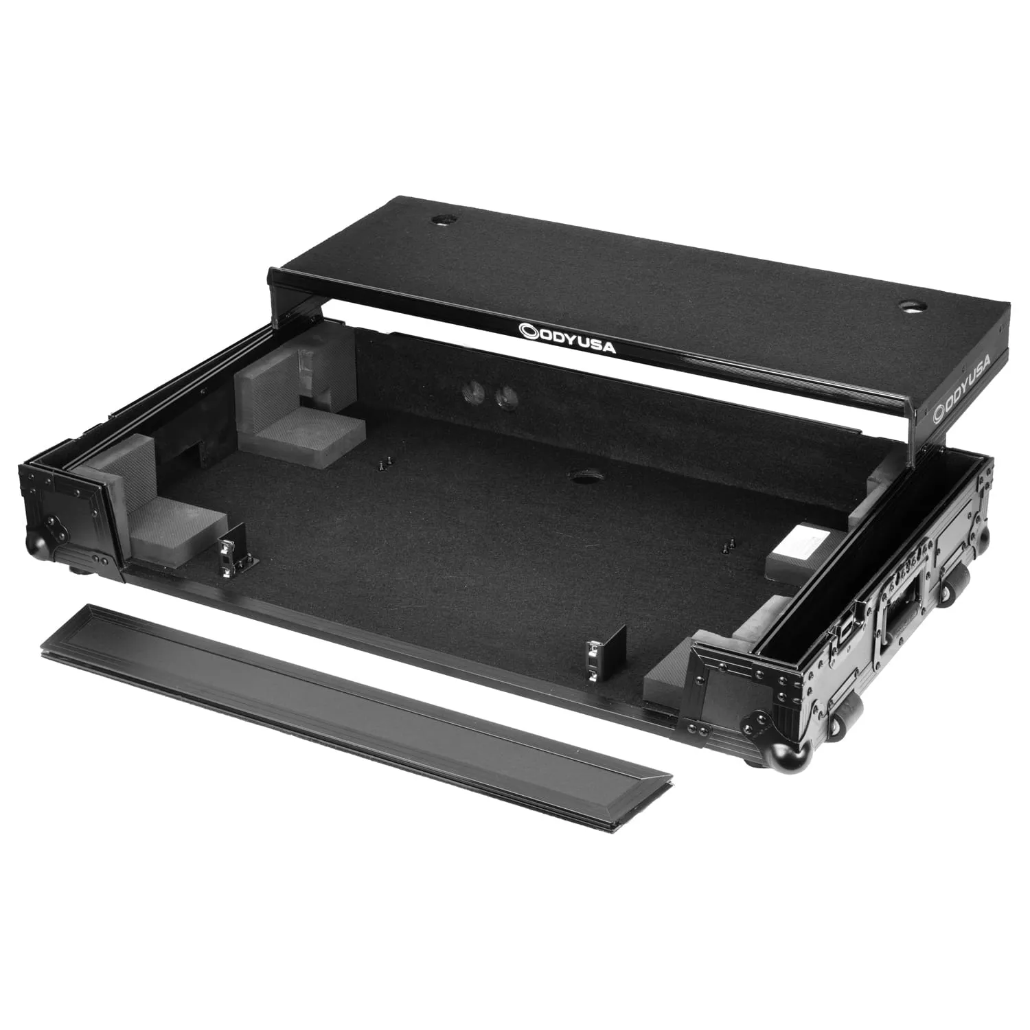 RANE PERFORMER Black Label 1U Flight Case with Glide Style Laptop Platform and Wheels - Image 6