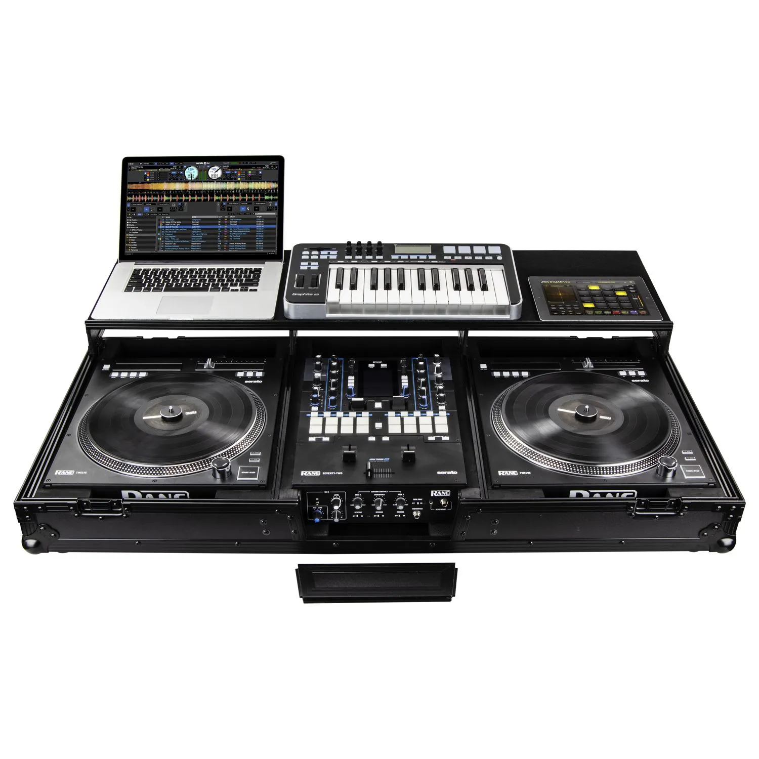 Rane Seventy / Seventy-Two and Rane Twelve Remixer Black Glide Style DJ Coffin Case - Image 2
