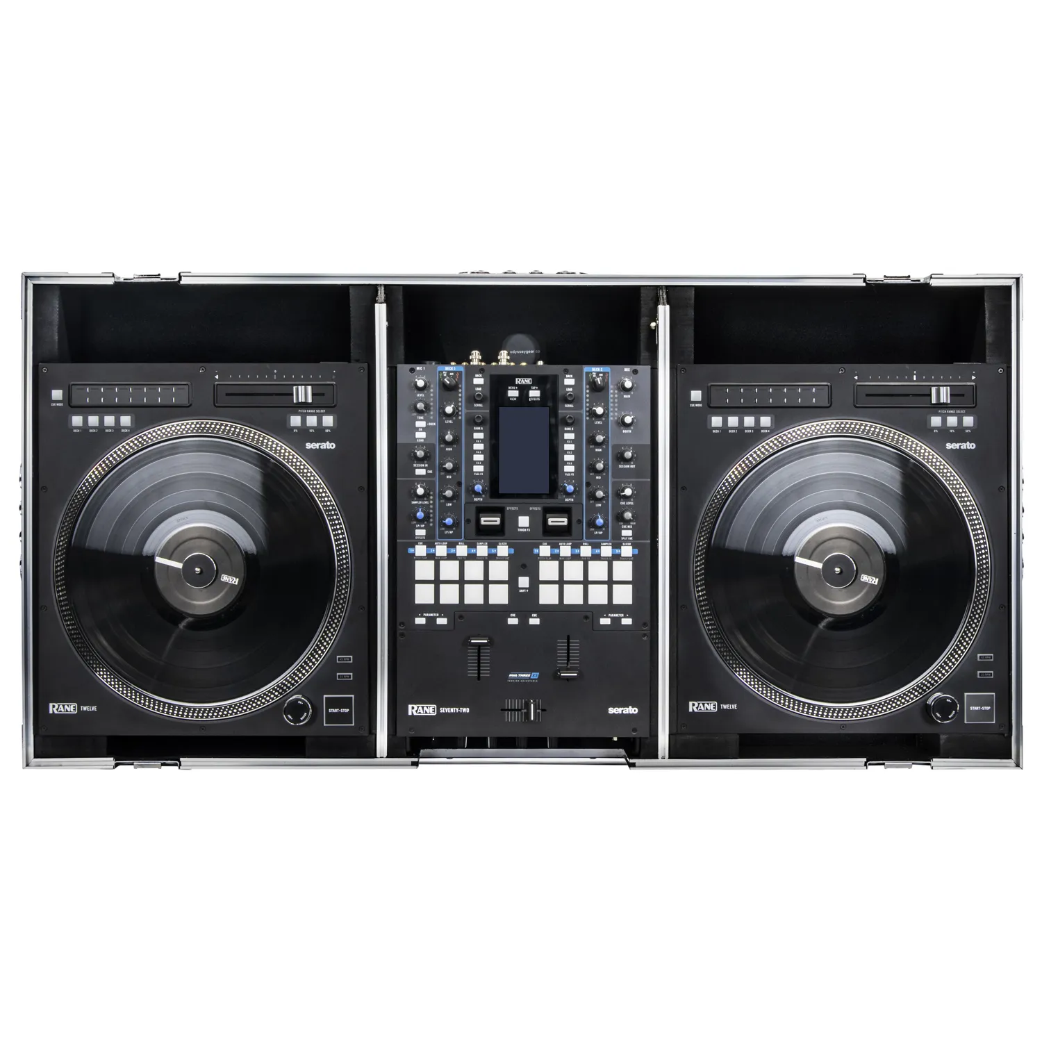 Low Profile Rane Twelve and Rane Seventy / Seventy-Two Coffin Flight Case with Glide Platform - Image 5