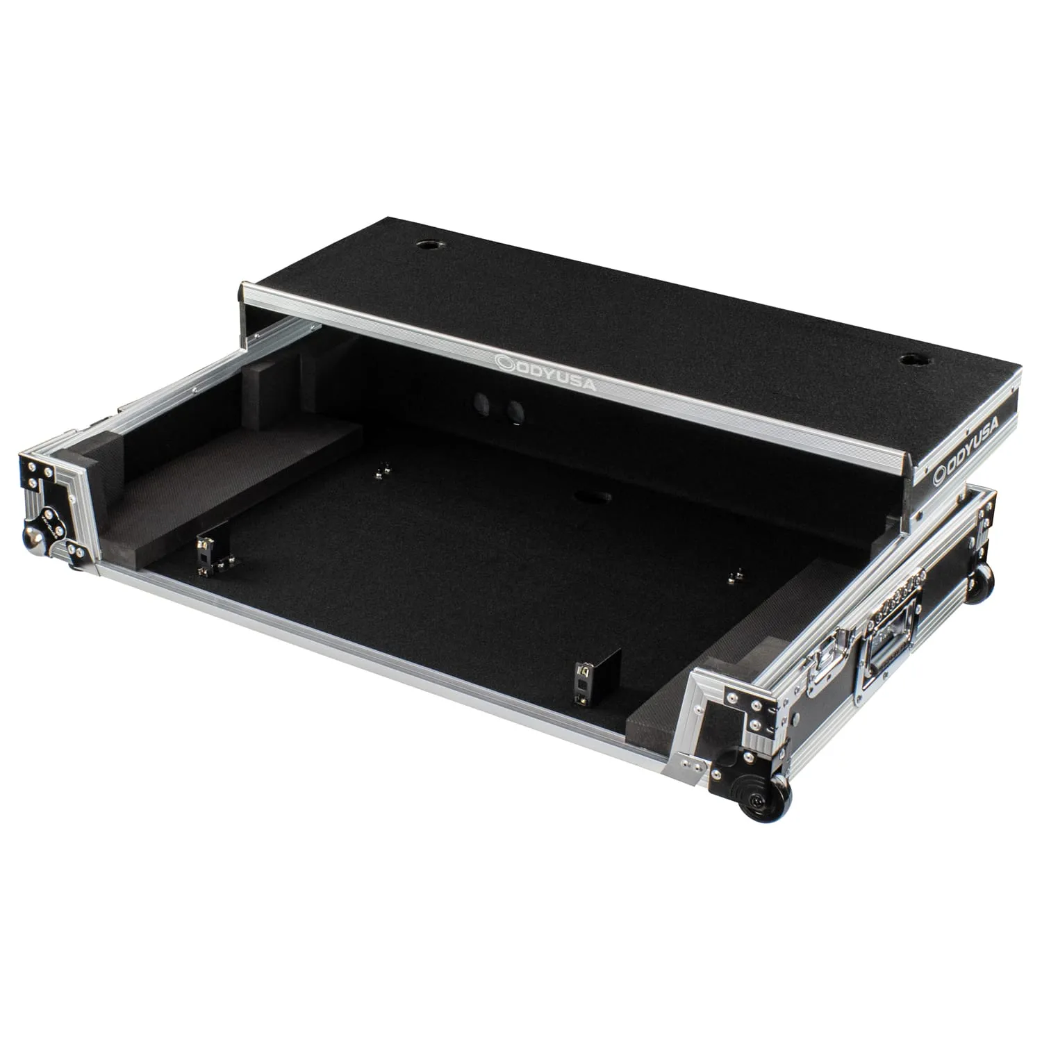 RANE FOUR 1U Flight Case with Glide Style Laptop Platform and Wheels - Image 3