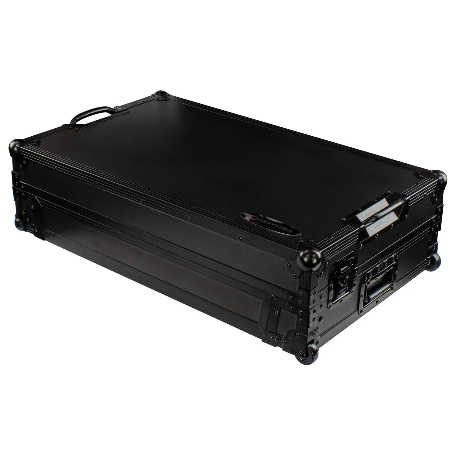 RANE FOUR Black Label 1U Flight Case with Glide Style Laptop Platform and Wheels - Image 4