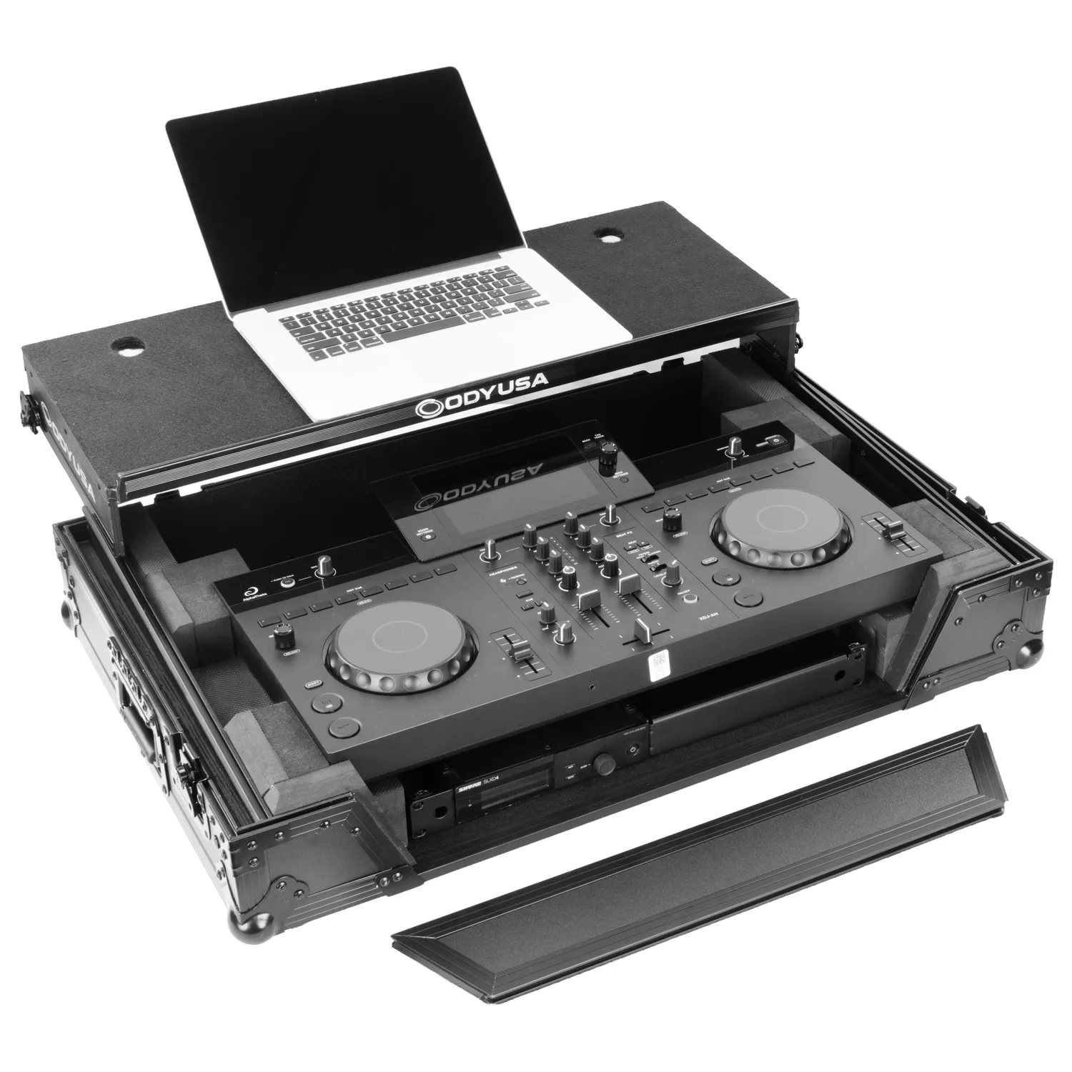 AlphaTheta XDJ-AN Black Label 1U Flight Case with Glide Style Laptop Platform - Image 3