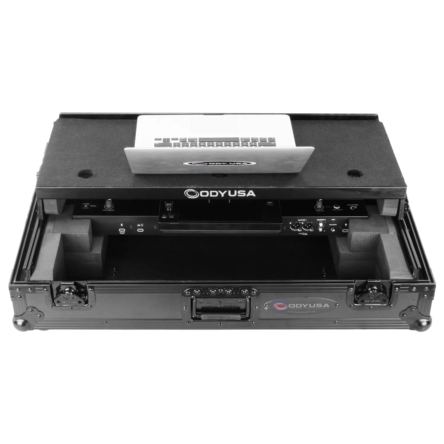 AlphaTheta XDJ-AN Black Label 1U Flight Case with Glide Style Laptop Platform - Image 4