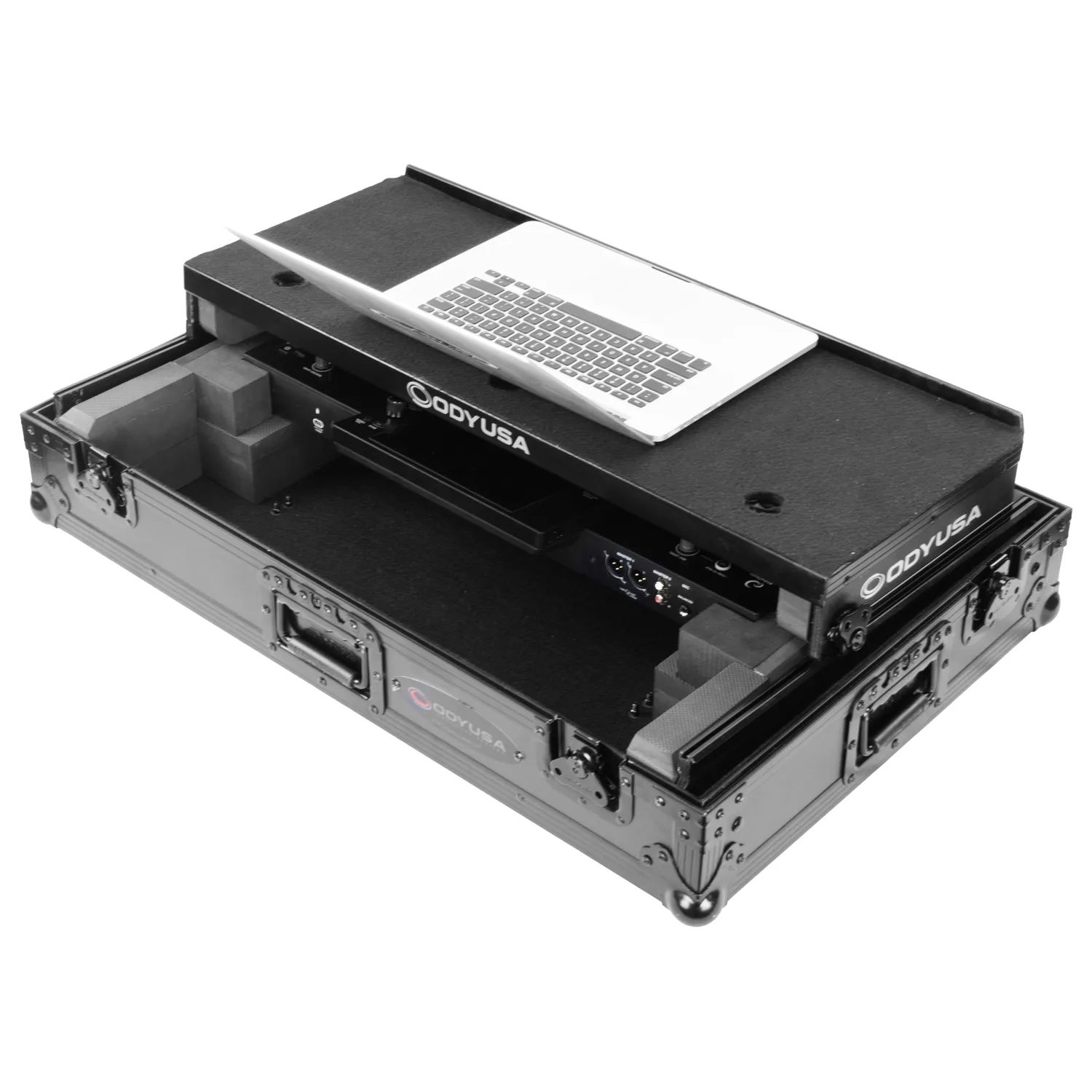 AlphaTheta XDJ-AN Black Label 1U Flight Case with Glide Style Laptop Platform - Image 5