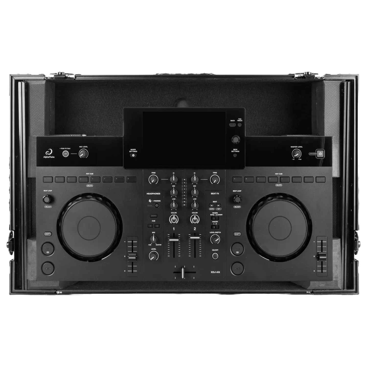AlphaTheta XDJ-AN Black Label 1U Flight Case with Glide Style Laptop Platform - Image 6