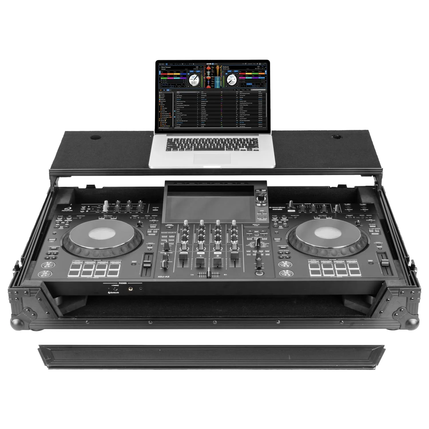 Odyssey AlphaTheta XDJ-AZ Black Label Flight Case with Glide Style Laptop Platform and Wheels - Image 2