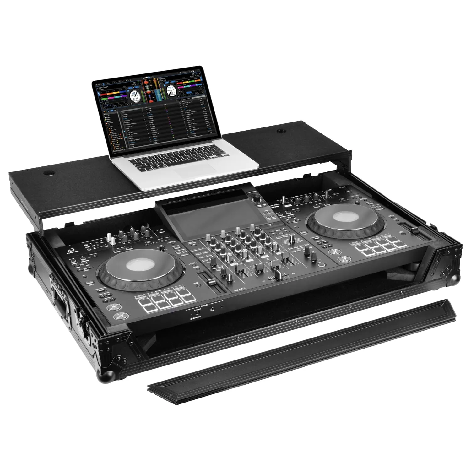 Odyssey AlphaTheta XDJ-AZ Black Label Flight Case with Glide Style Laptop Platform and Wheels - Image 3