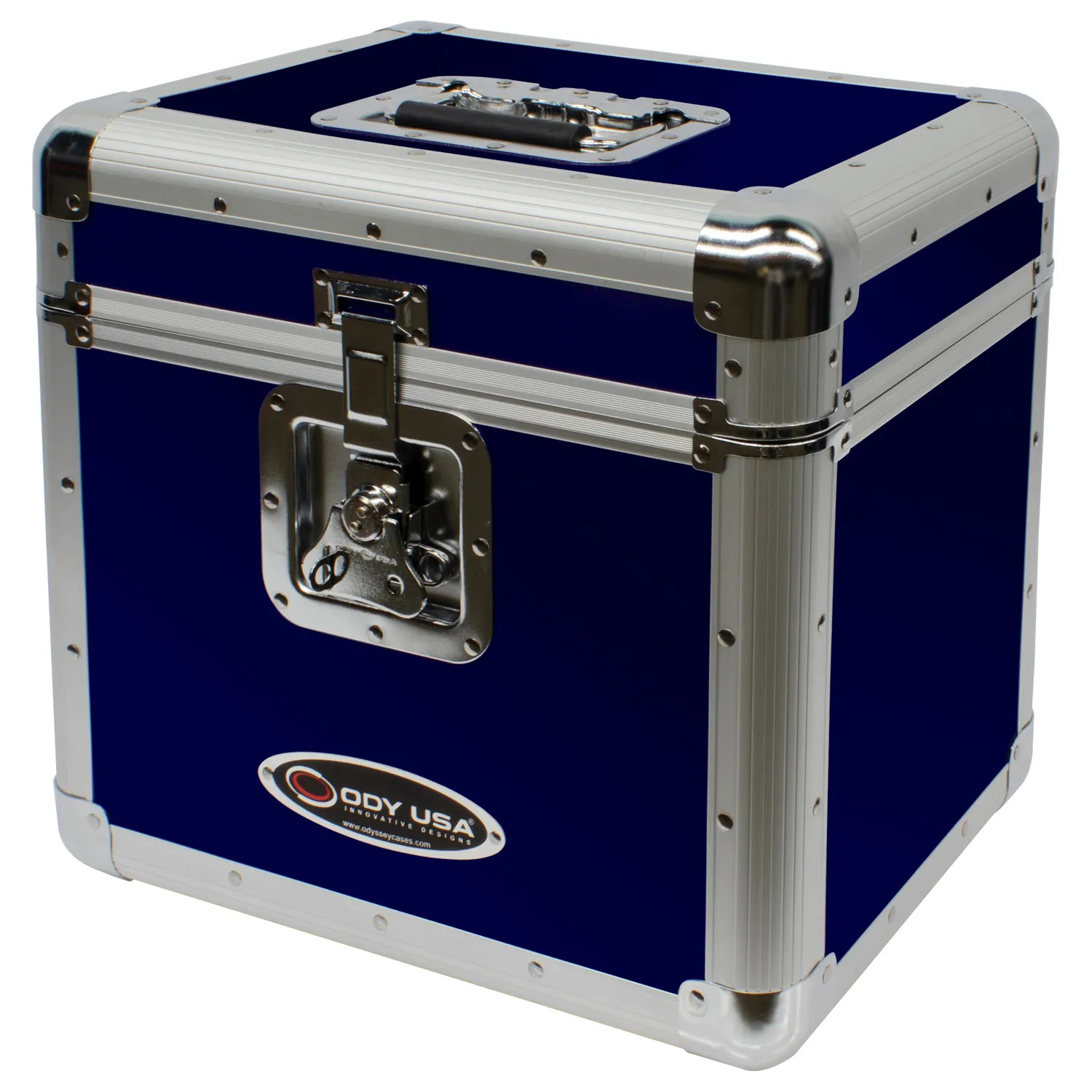 KROM Series Blue Stackable Record / Utility Case for 70 12" Vinyl Records & LPs - Image 2