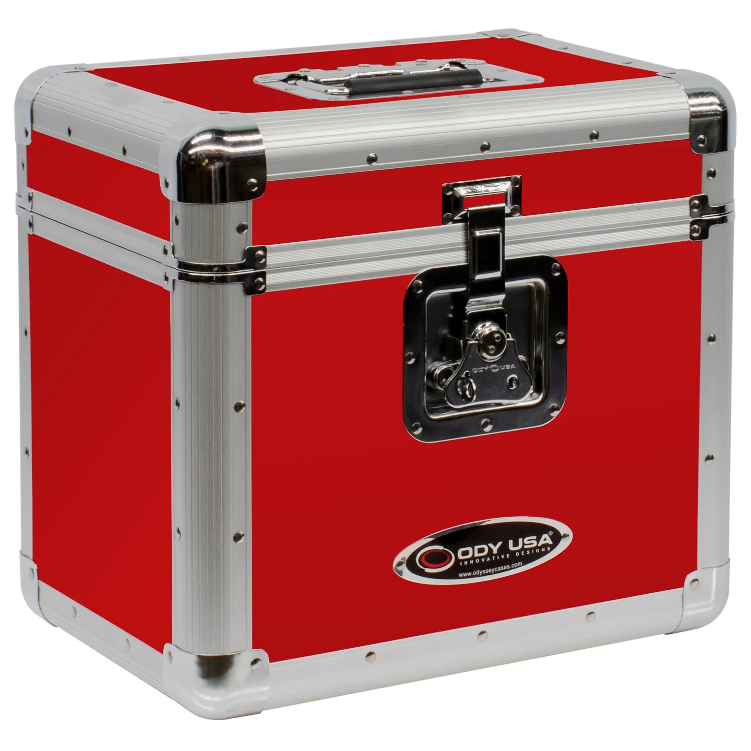 KROM Series Red Stackable Record / Utility Case for 70 12" Vinyl Records & LPs - Image 4