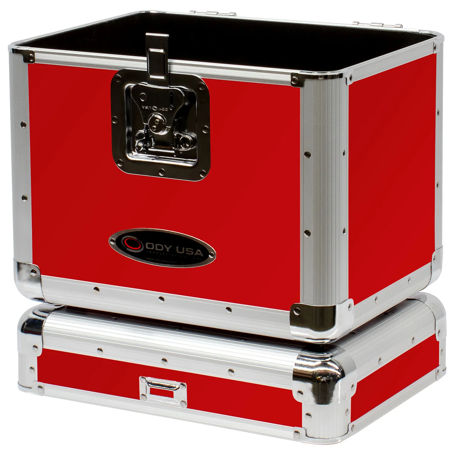 KROM Series Red Stackable Record / Utility Case for 70 12" Vinyl Records & LPs - Image 6