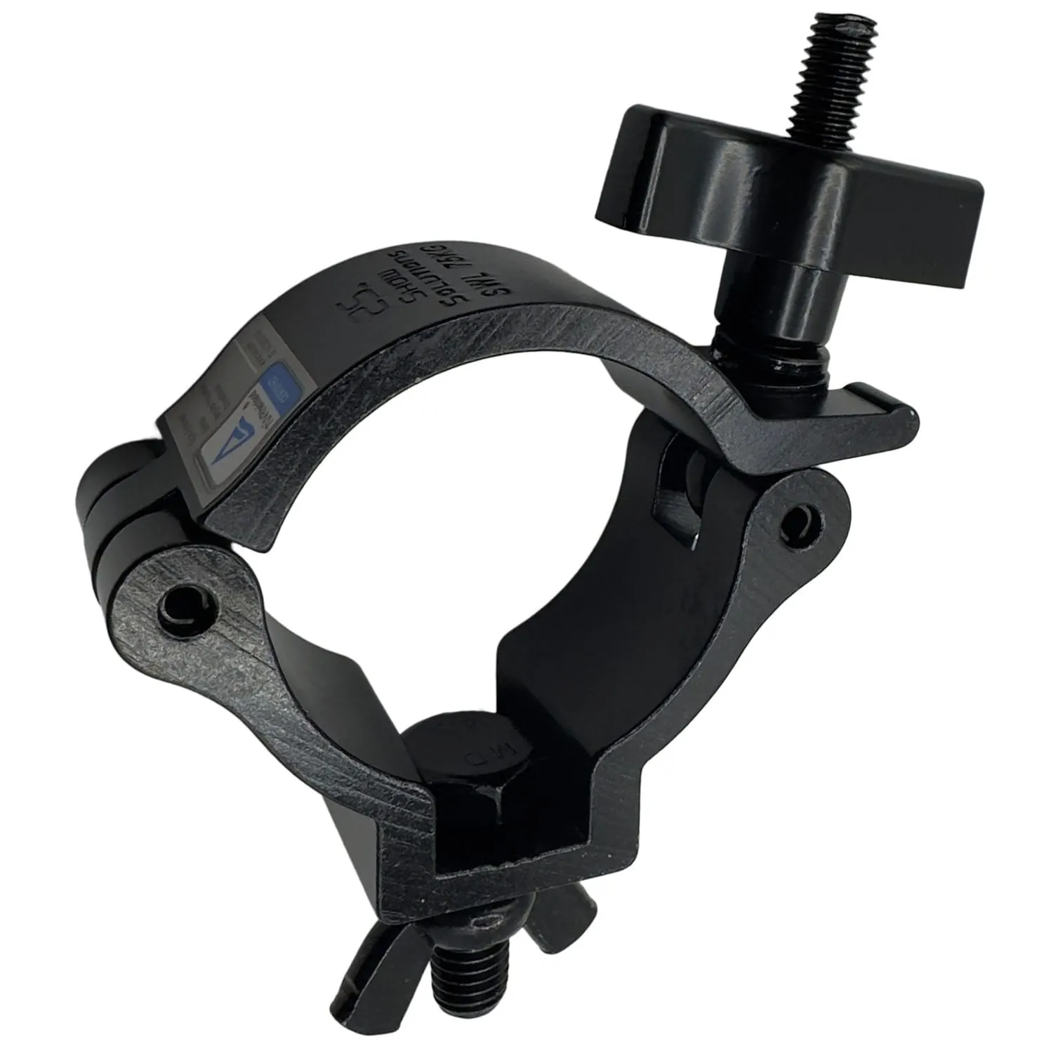 Medium-Duty Coupler with Large Wing Nut, Fits 1.9-2" OD Tube, 165 lb Load, Black - Image 2