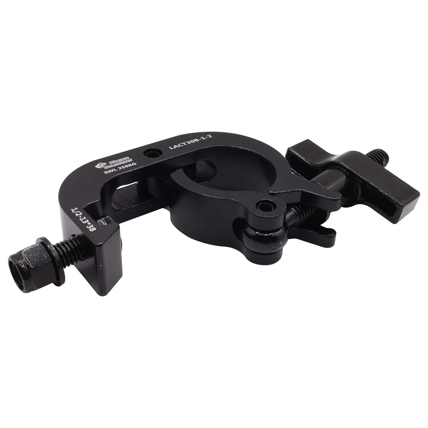 Pro Coupler Trigger Clamp, Fits 2" Tube, 550 lb Load Capacity, Black - Image 4