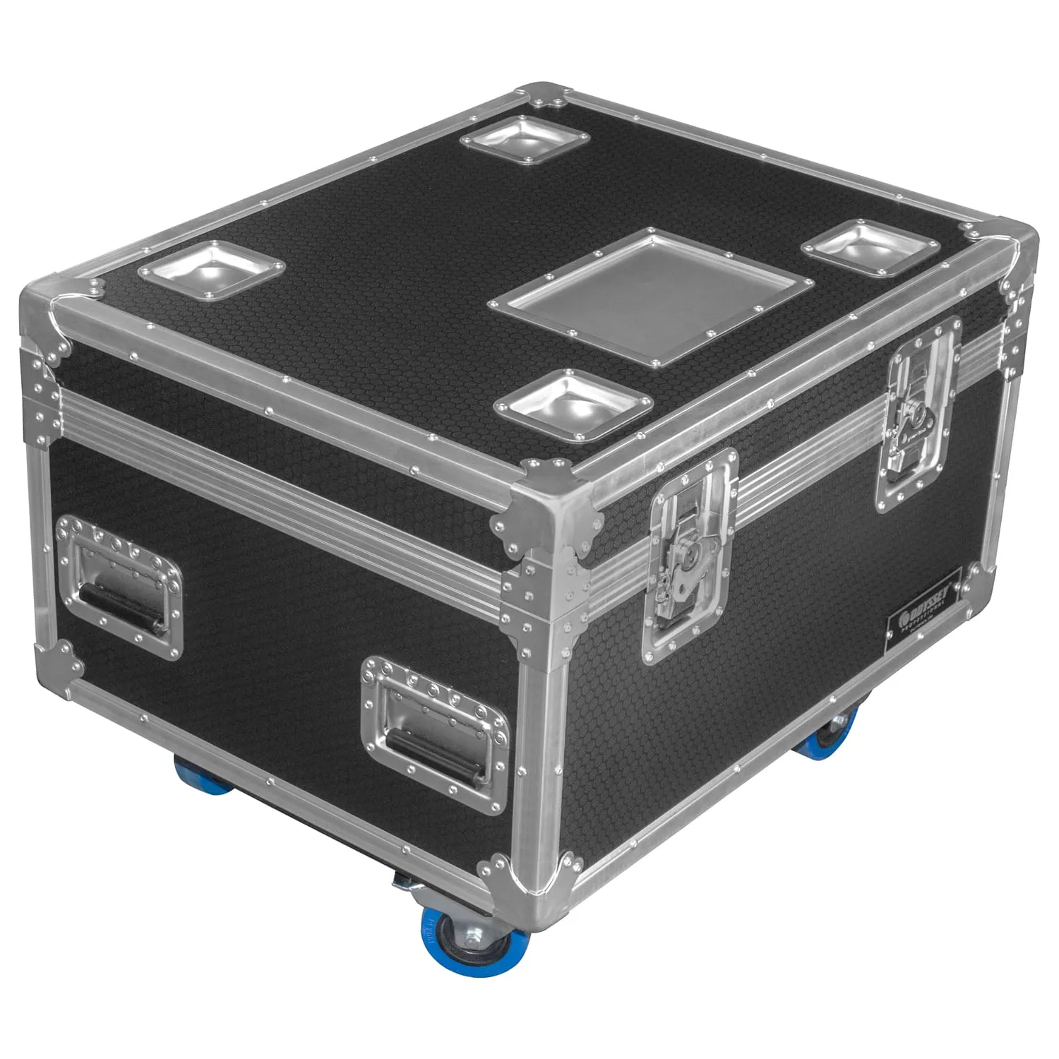 Odyssey Professional 30" x 24" x 22" Black Hex Board Utility Tour Trunk Case with Caster Wheels - Image 2