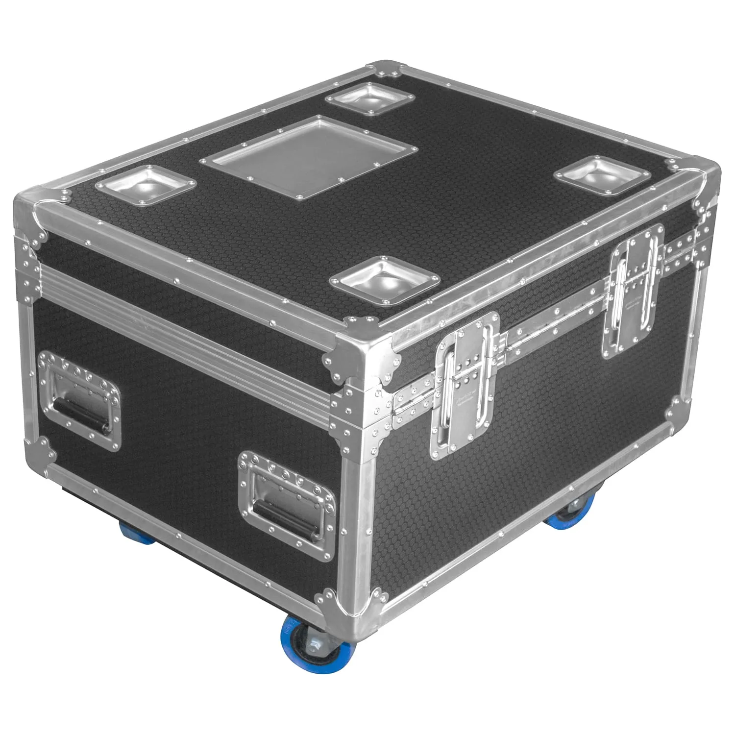Odyssey Professional 30" x 24" x 22" Black Hex Board Utility Tour Trunk Case with Caster Wheels - Image 3
