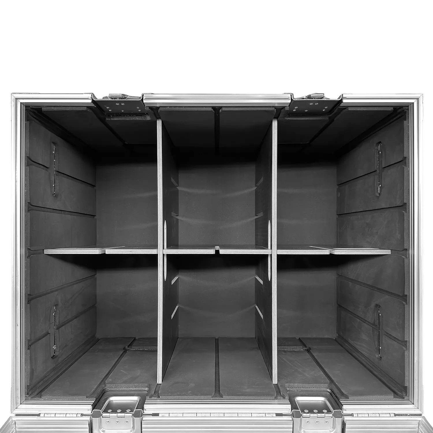 Odyssey Professional 30" x 24" x 30" Black Hex Board Utility Tour Trunk Case with Caster Wheels - Image 7