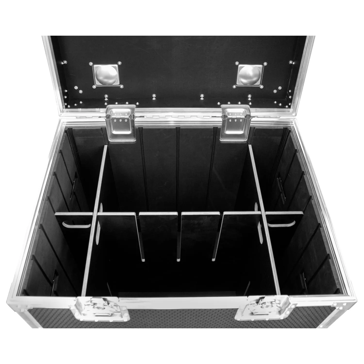 Odyssey Professional 30" x 24" x 36" Black Hex Board Utility Tour Trunk Case with Caster Wheels - Image 2