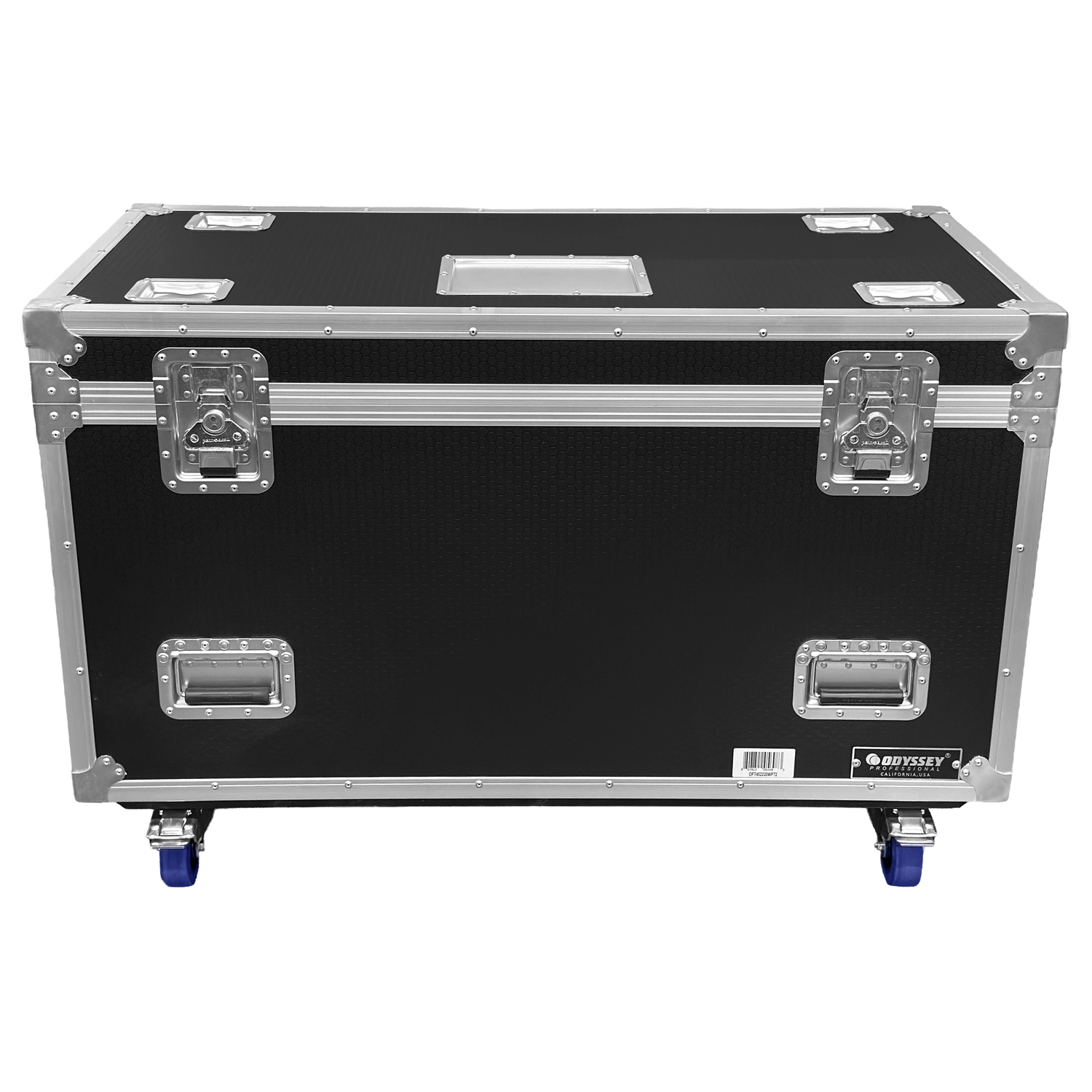Odyssey Professional 45" x 22" x 30" Black Hex Board Utility Tour Trunk Case with Caster Wheels - Image 8